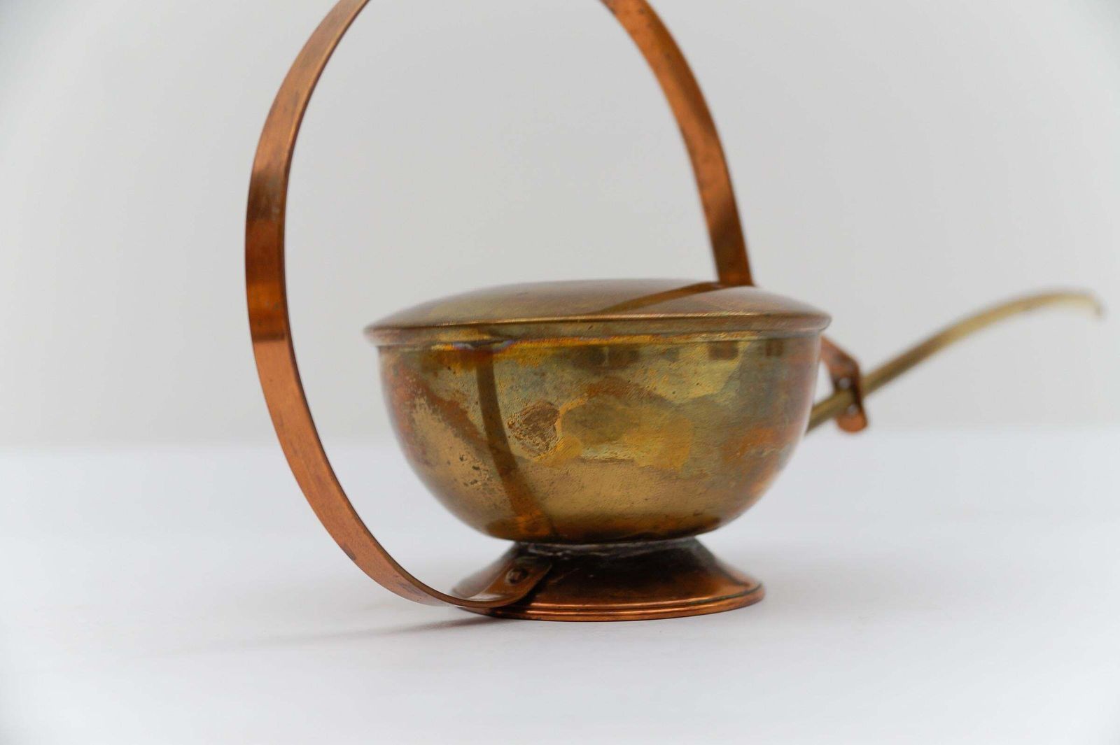 photo furniture Rare Lovely Brass And Copper Watering Can, 1950s Austria