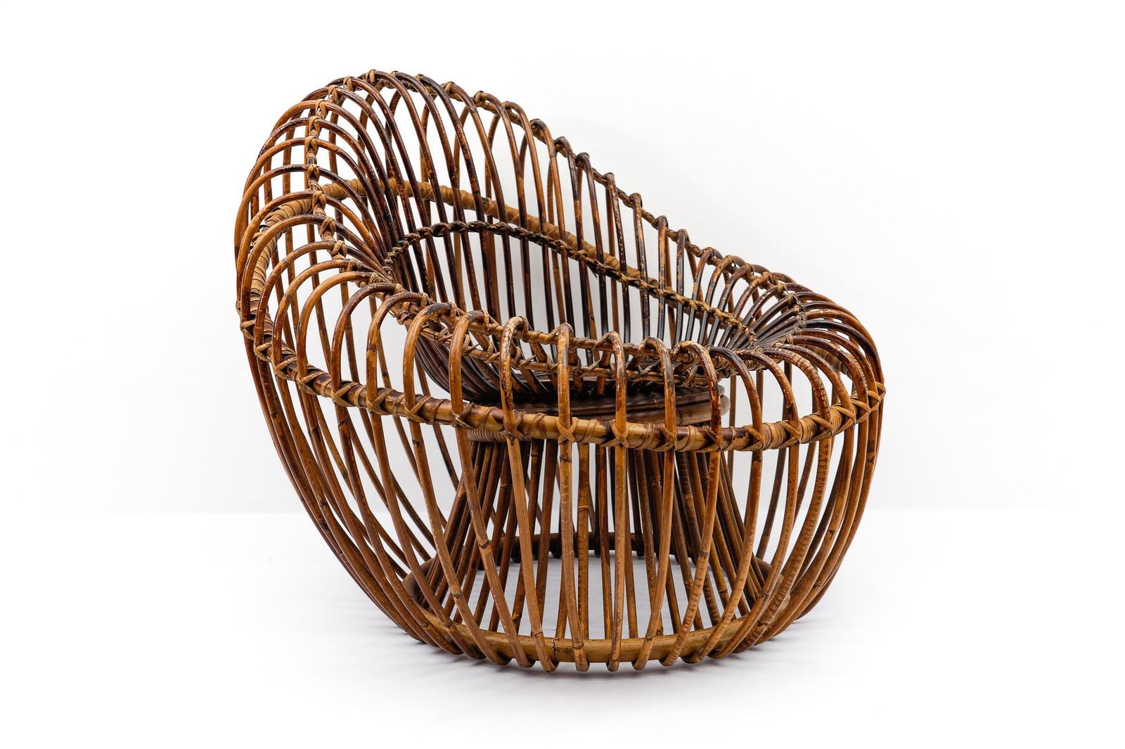 Janine Abraham & Dirk Jan Rol Armchair Rattan And Bamboo, 1950s photo furniture