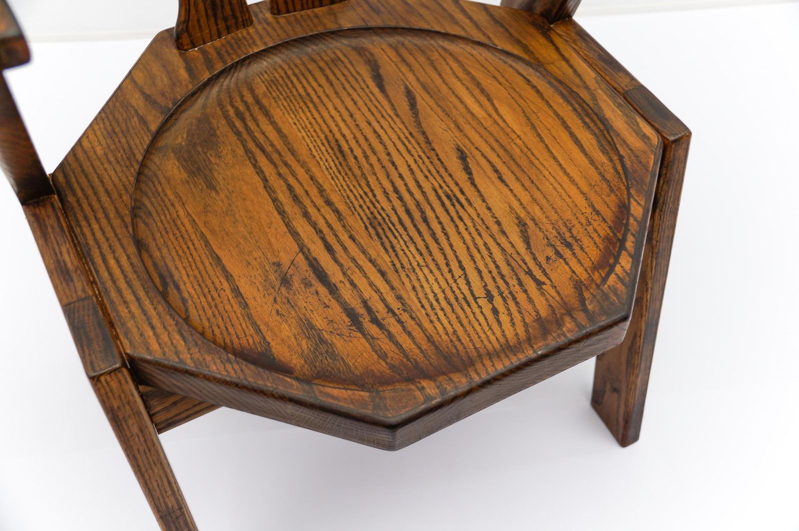 photo vinterior French Provincial Oak Chair, 1960s Mid Century Modern