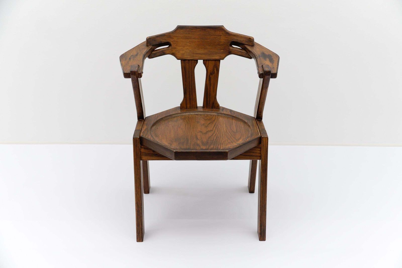 French Provincial Oak Chair, 1960s Mid Century Modern photo Furniture