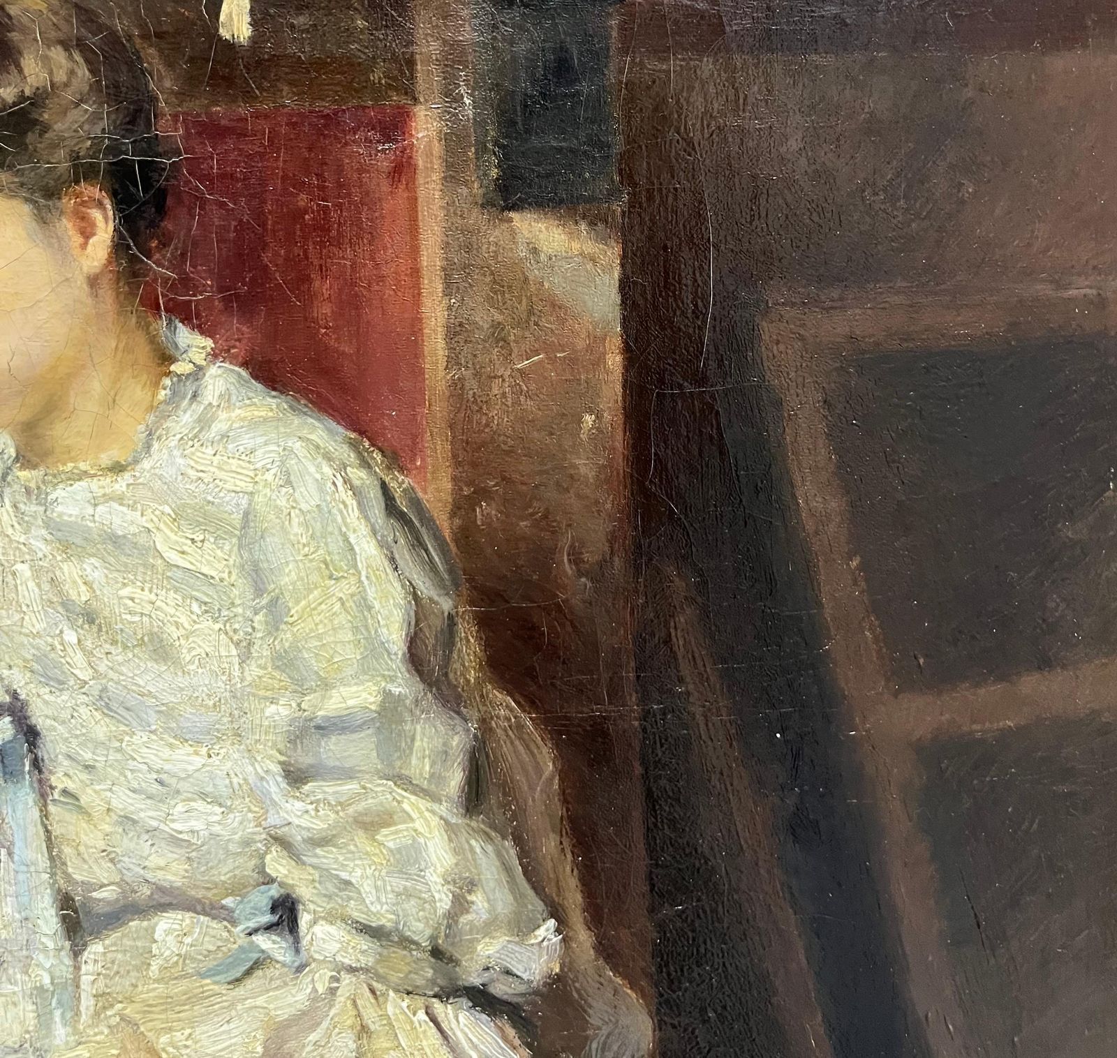 photo furniture Ernest Jean Joseph Godfrinonelegant Woman In The Living Room , Impressionist, Woman, Interior, 19 Th 1898ca1898