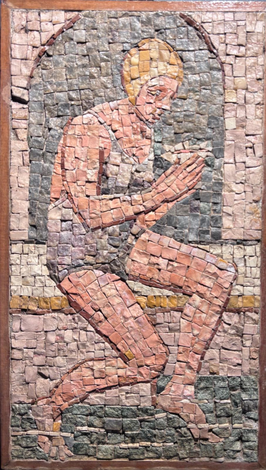 Edita Broglio" La Conchiglia Bagnante " Mosaico Cm. 44 X 26 19451945