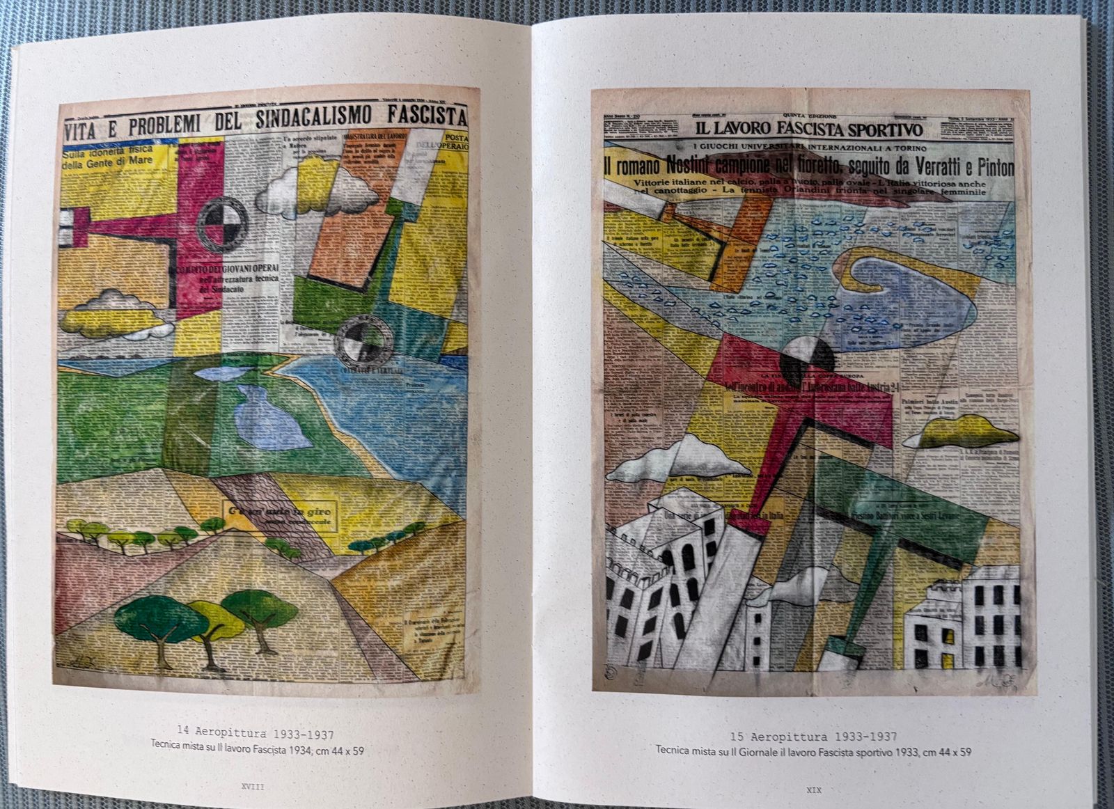 photo furniture Michele Falanga"Aeropittura " Sicilia , Italia , Futurismo , Tecnica Mista Su Giornale 19301933