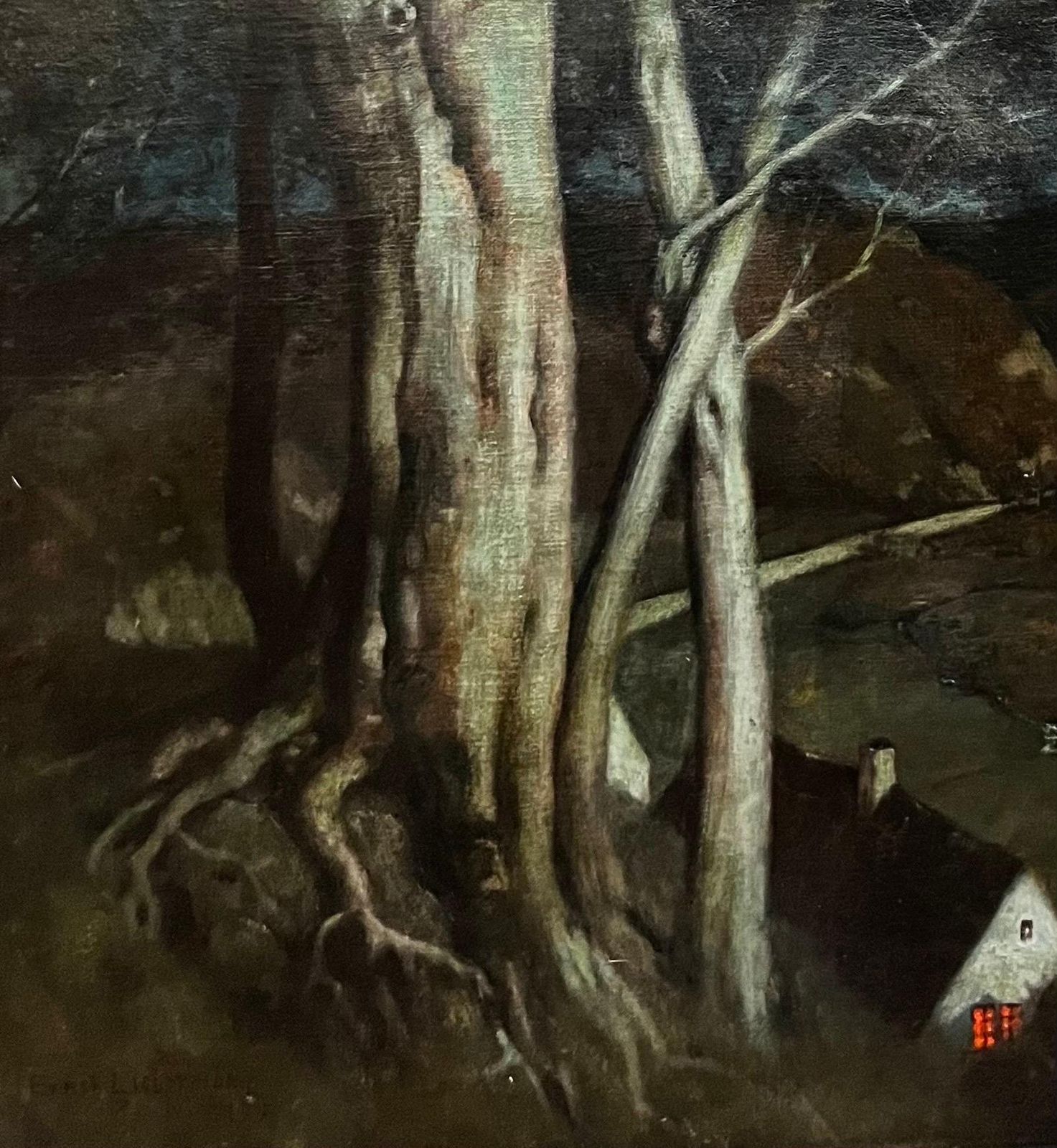 Ernest Liebermannnotte. Vicino Al Bosco Oil Painting, Romantic, Framed, Circa 18991899 photo Art
