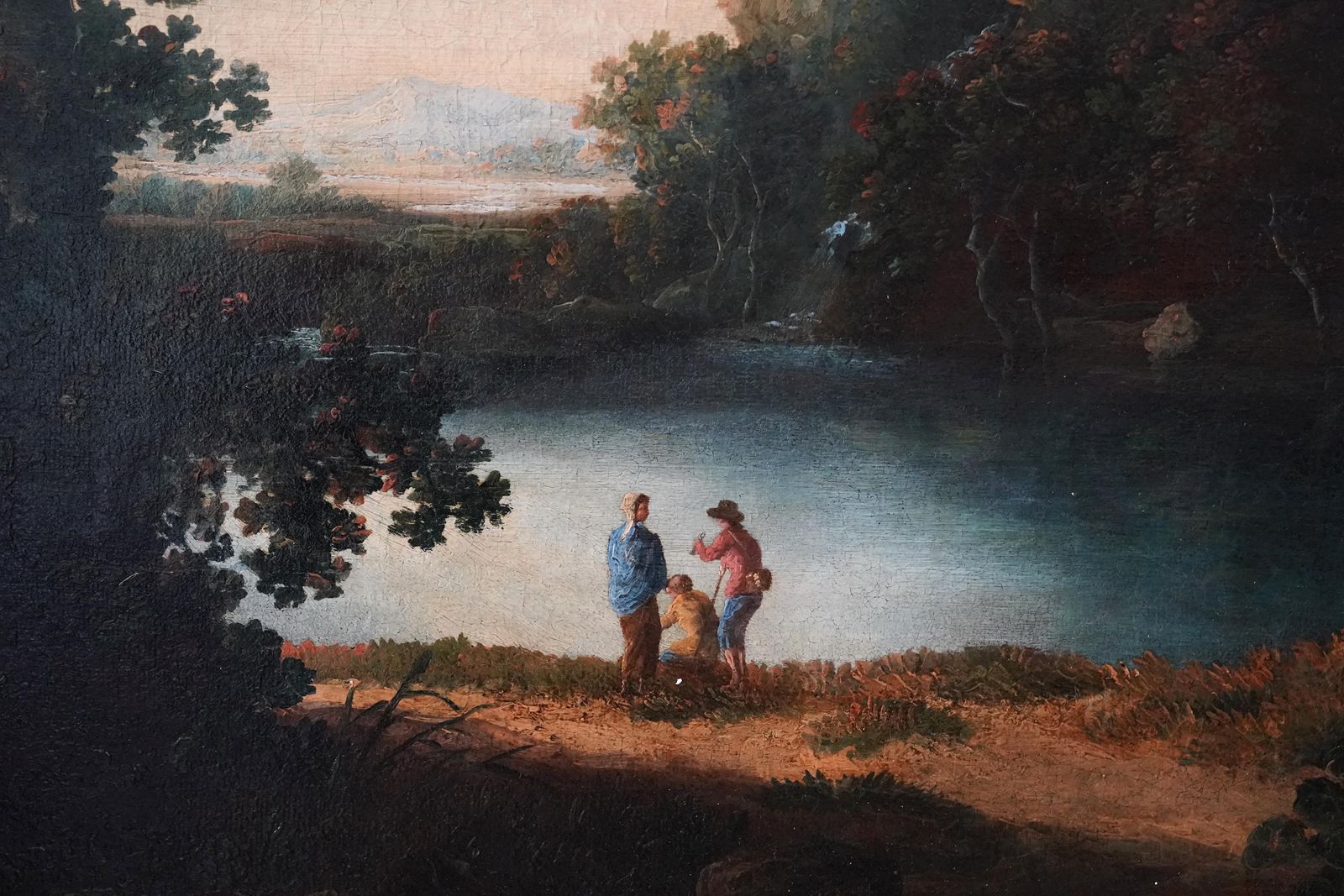 Capriccio Tivoli Landscape   British 18th Century Old Master Art Oil Paintingcirca 1770 photo Art