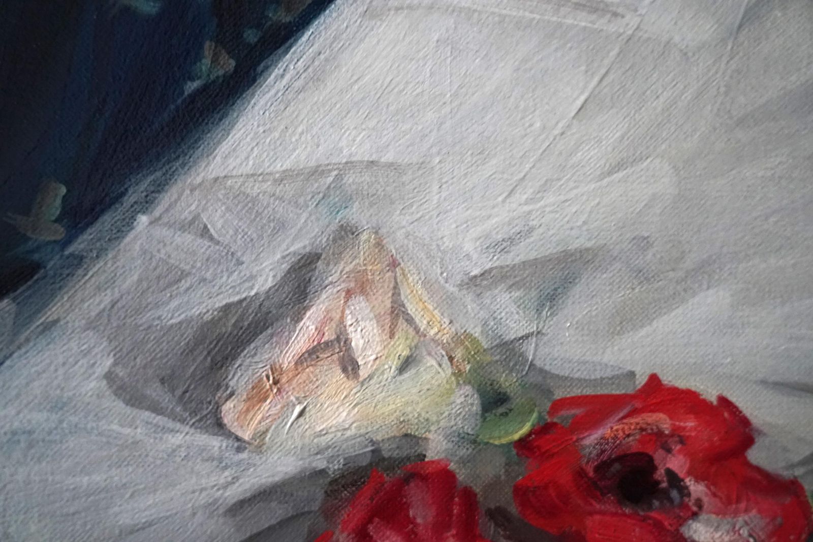 photo for sale William Somerville Shanksanemones   Scottish Thirties Impressionist Art Floral Oil Painting1937