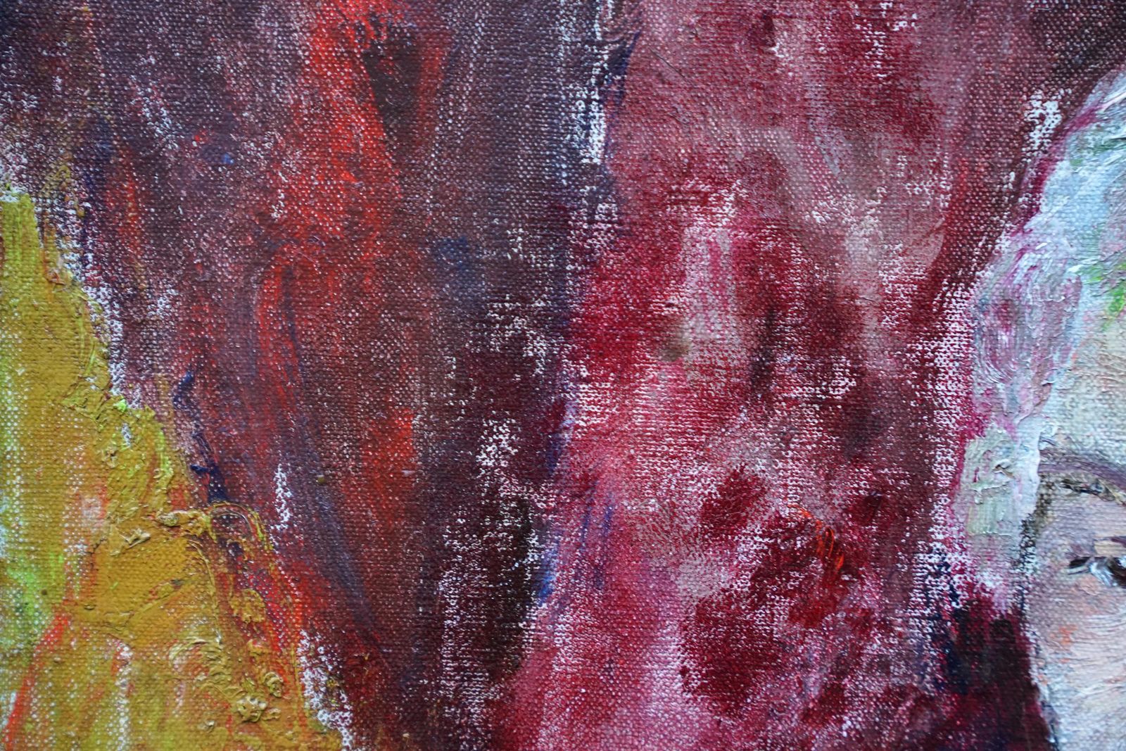 Pauline Glassportrait Of A Lady   British Post Impressionist Exh 1950's Art Oil Painting1954 photo vinterior