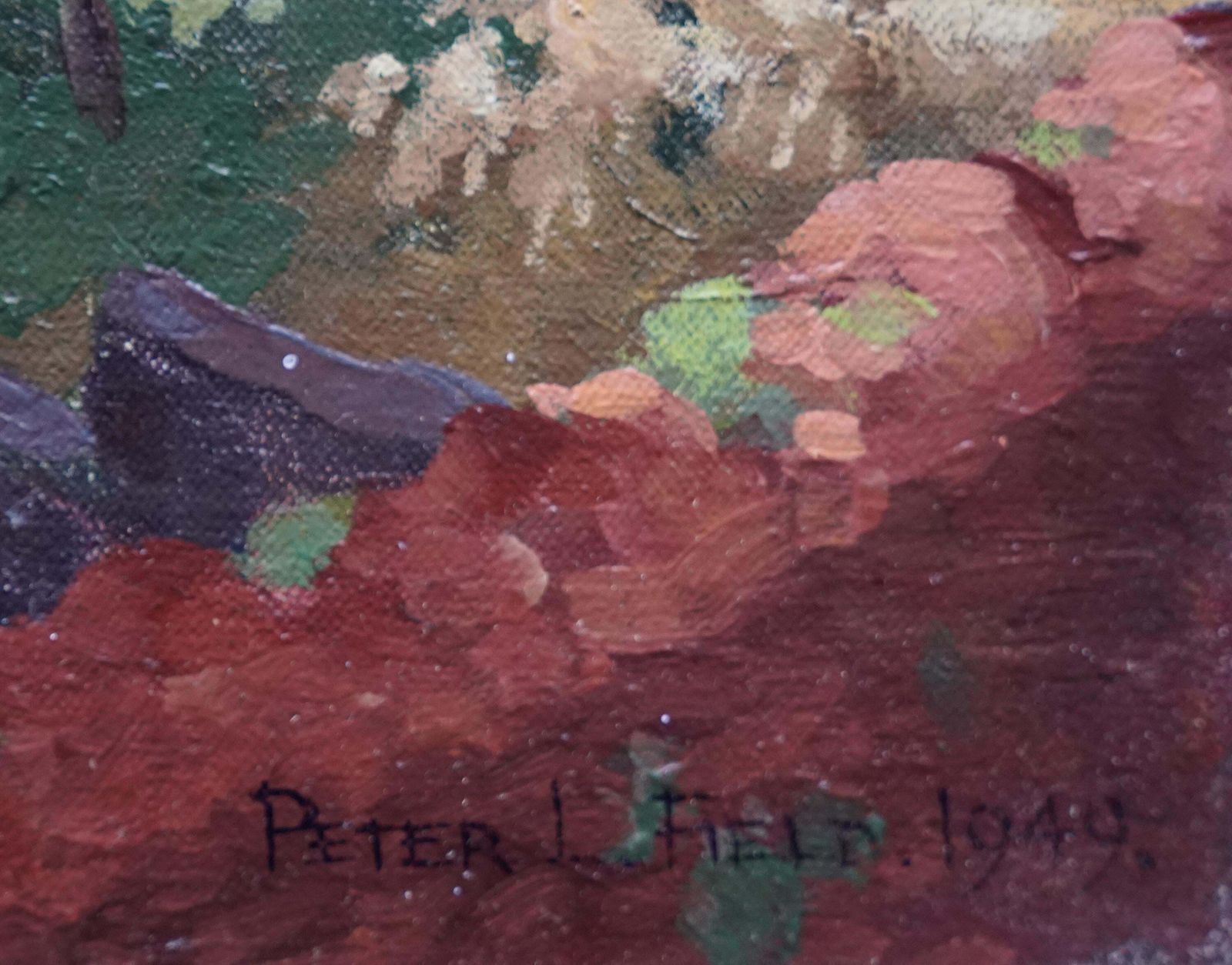 Peter Fieldhouses In The Woods   British Post Impressionist Art 1949 Landscape Oil Painting1949 photo 2650.0