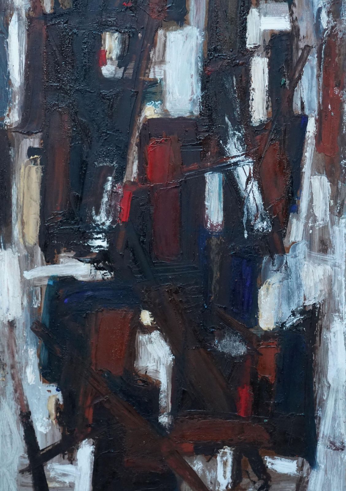 Leo Davyabstract 1955   British Abstract  Oil Painting Slade School Artist1955 photo Art