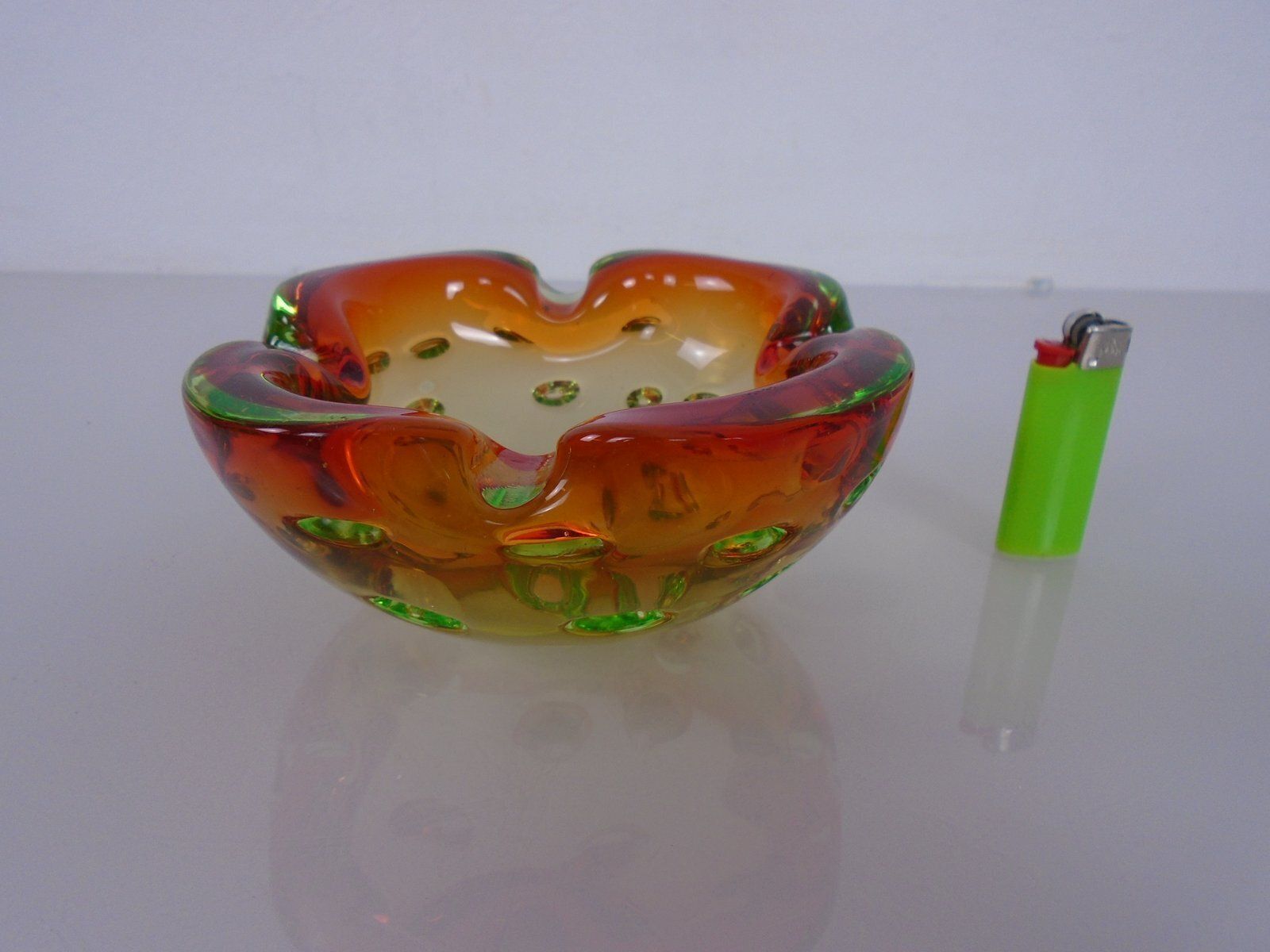 Sommerso Murano Glass Ashtray, Italy, 1960s photo Home Decor