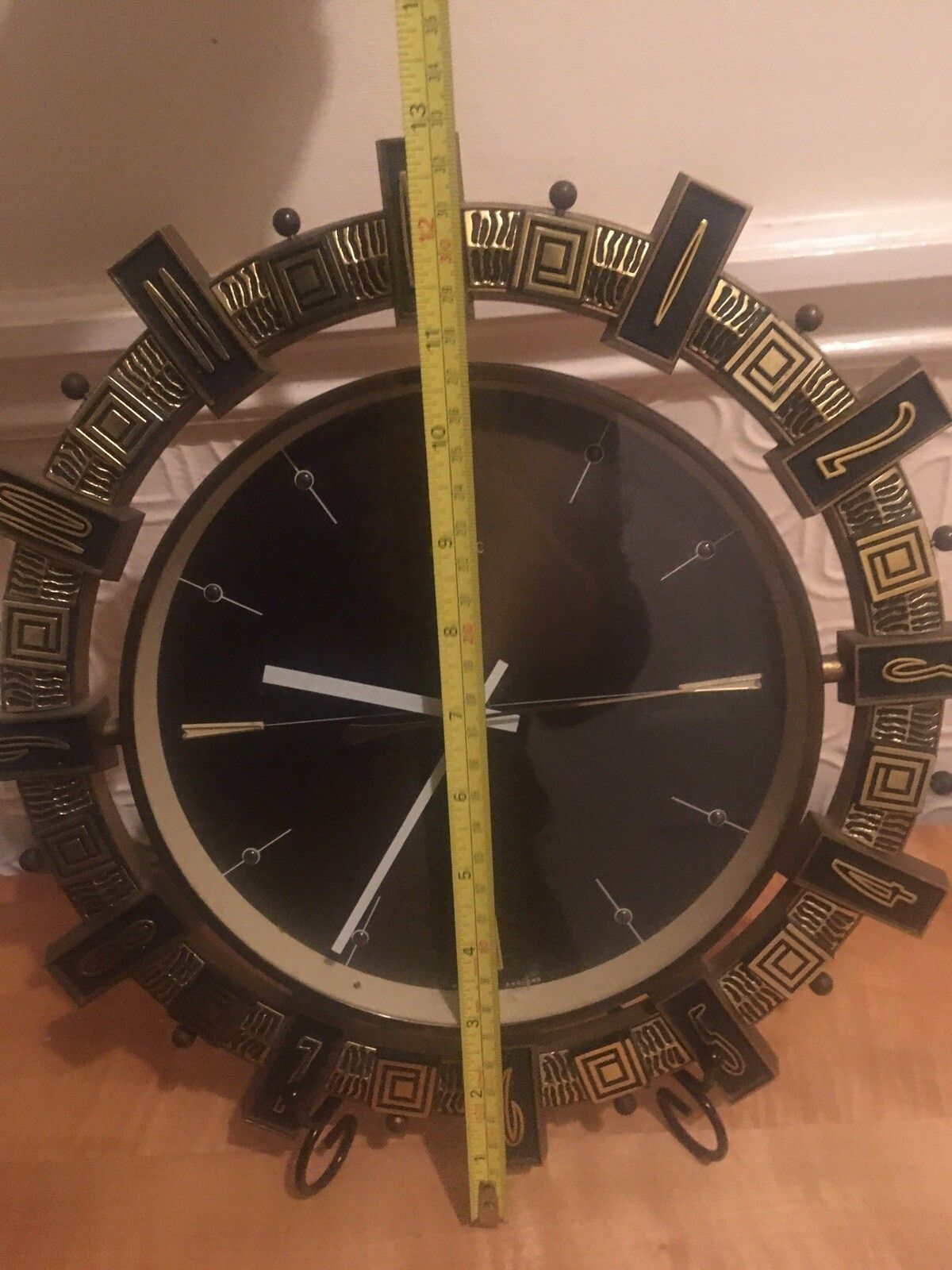 Metamec Starburst Sunburst Clock Mid Century Modernist/ Brutalist Vintage photo vinterior