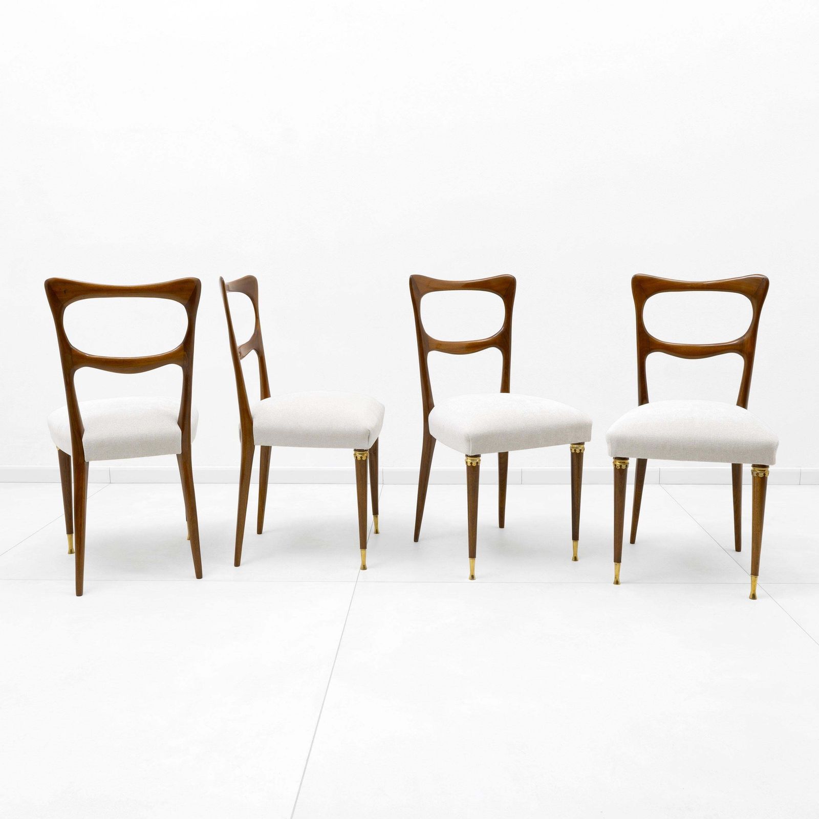 Attributed To Paolo Buffa Mid Century Modern Dinning Chairs, 1950s, Set Of Four photo furniture