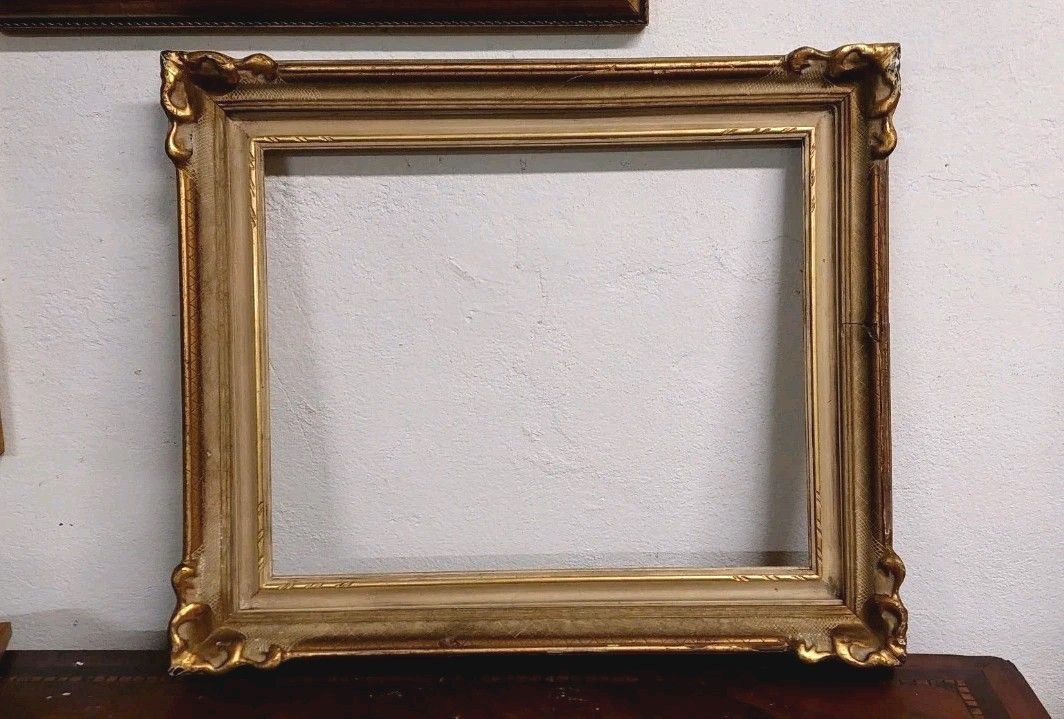 Lacquered And Gilded Wood Frame Early 900s, Italian photo furniture