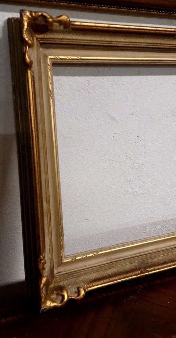 Lacquered And Gilded Wood Frame Early 900s, Italian photo for sale