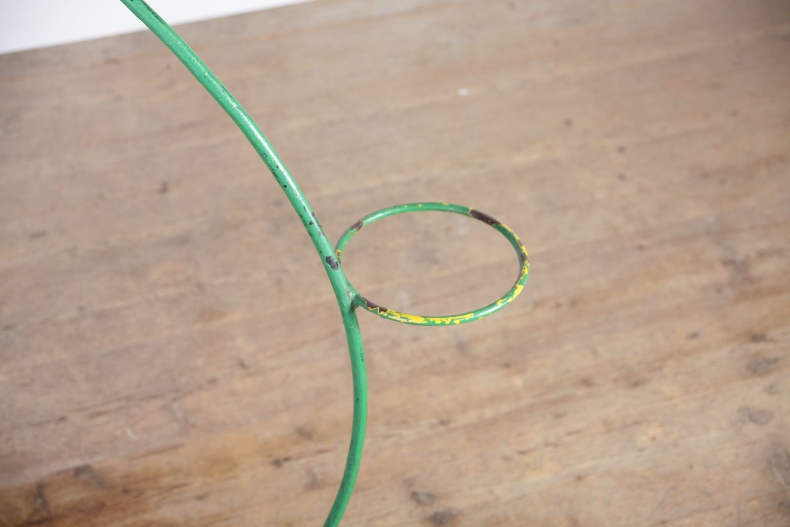 Mid Century Green Steel Bar Flower Stand, 1960s photo buy