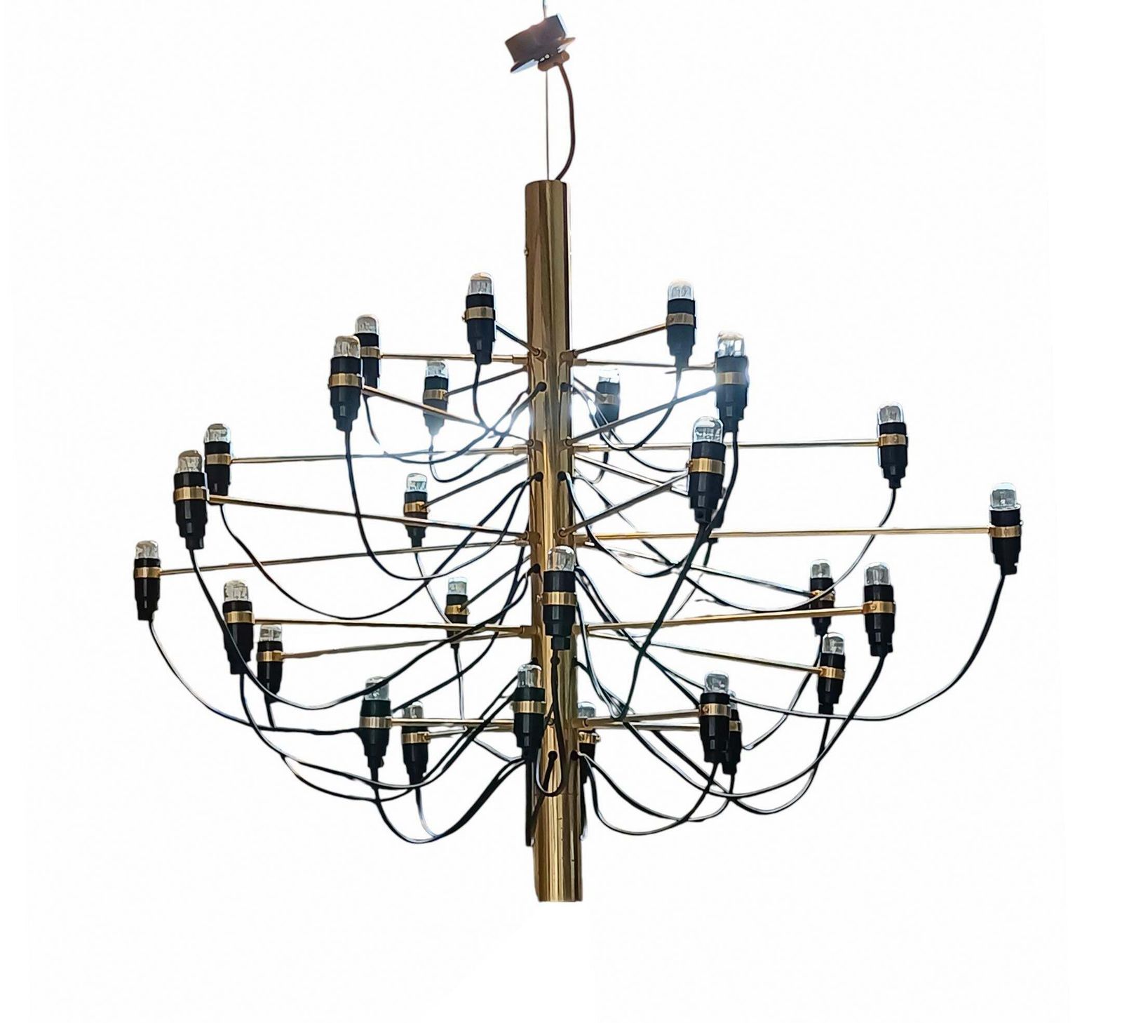 Gino Sarfatti For Arteluce Chandelier "2097/30," Italy 1960s photo furniture