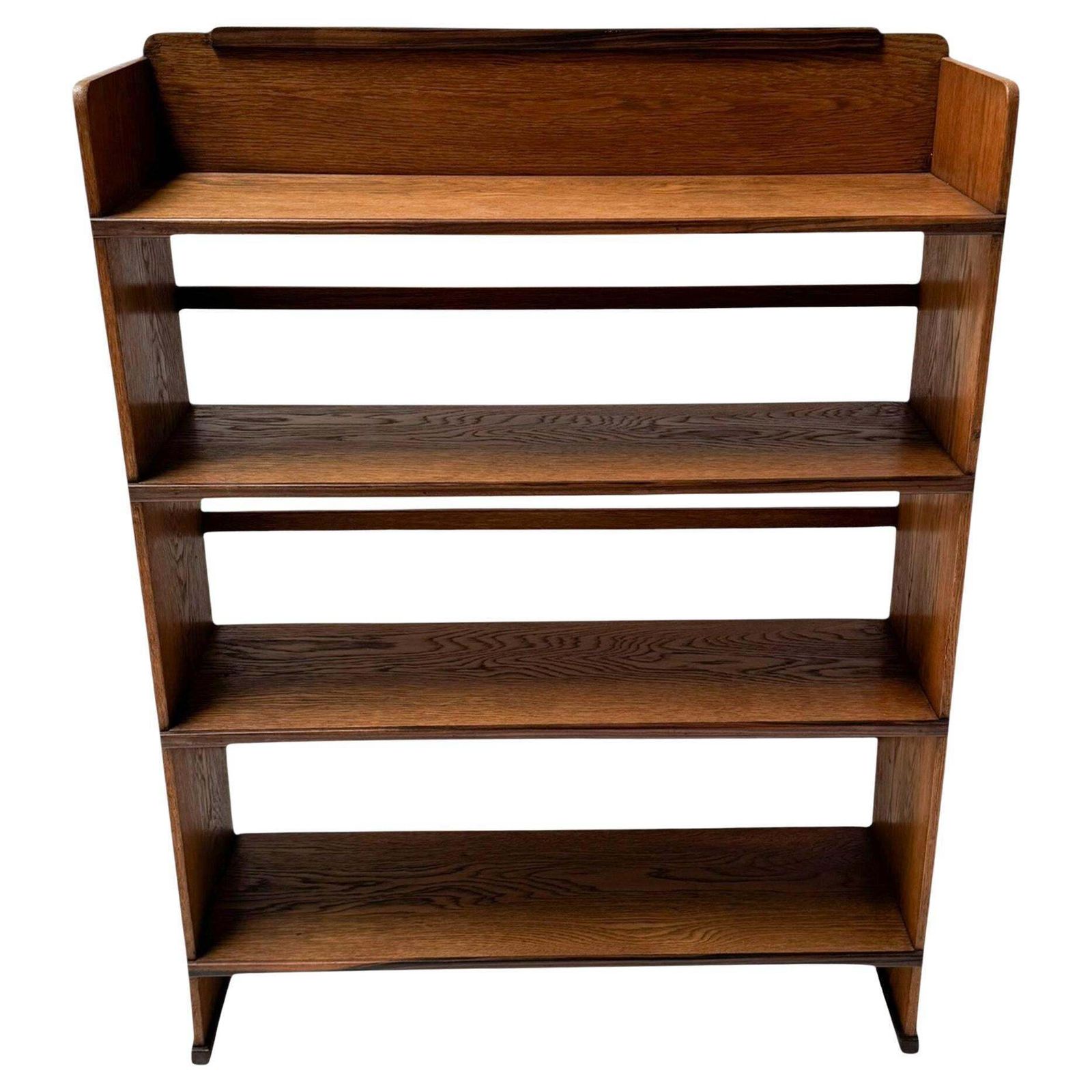 Art Deco Modernist Open Bookcase By P.E.L. Izeren For De Genneper Molen, 1920s