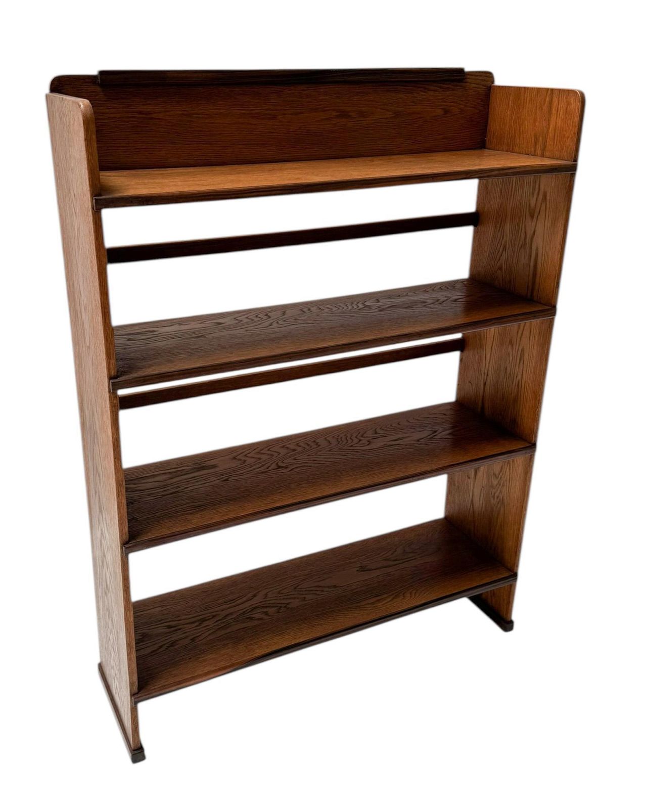 Art Deco Modernist Open Bookcase By P.E.L. Izeren For De Genneper Molen, 1920s photo furniture