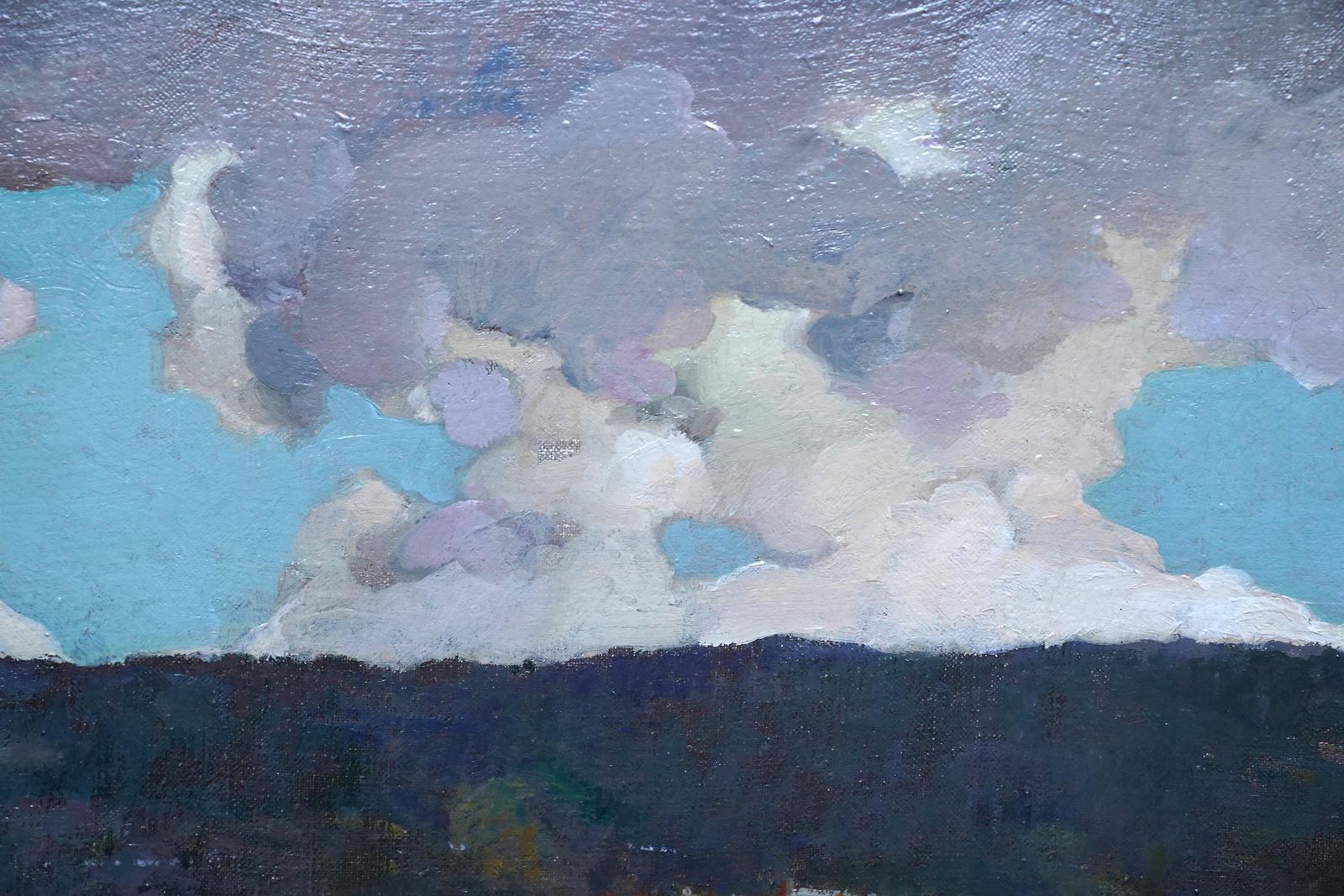 Art Alexander Jamieson Evening On The Lake   Scottish Edwardian Impressionist Landscape Oil Paintingcirca 1910 photo