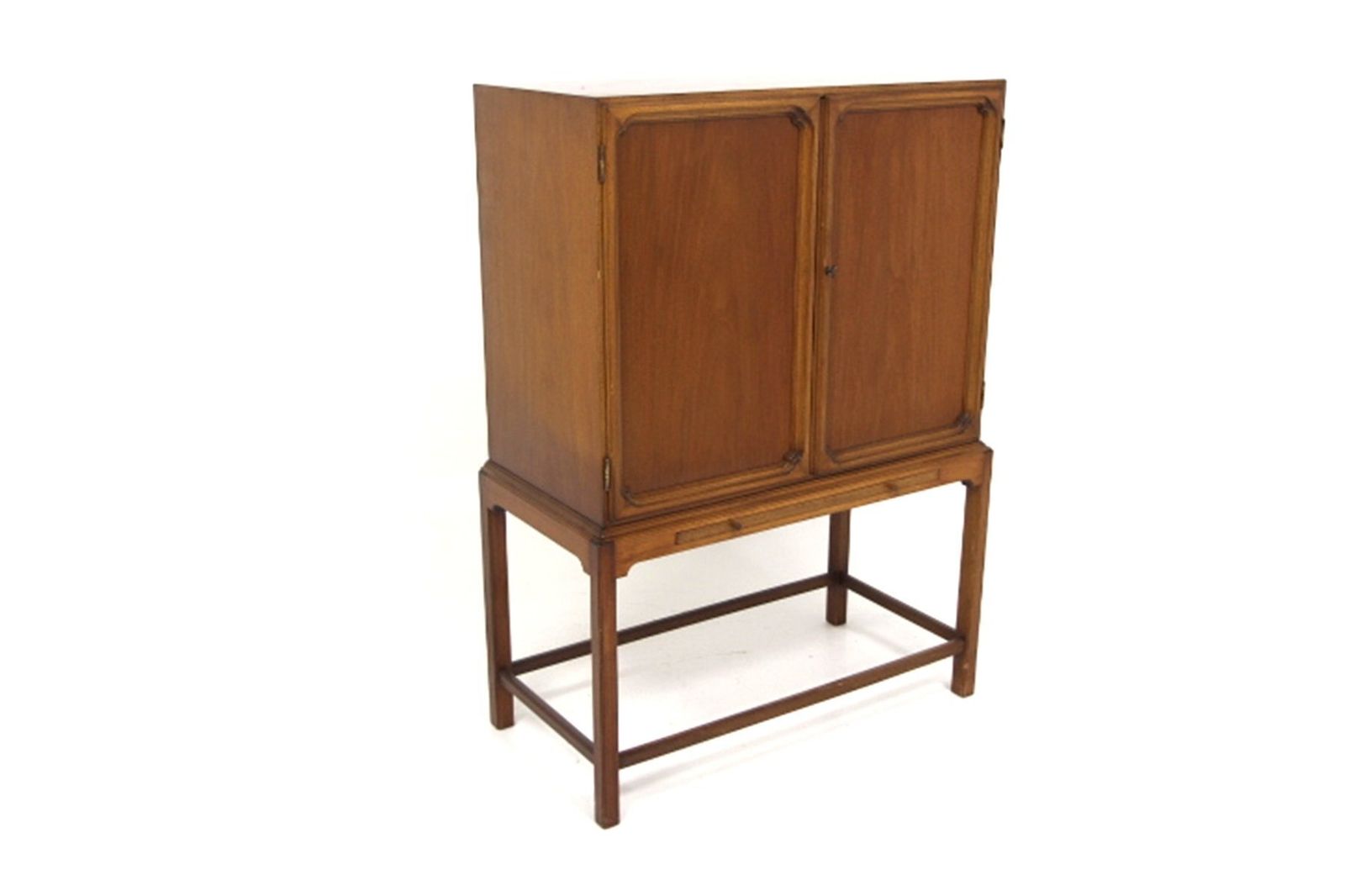Scandinavian Wardrobe In Mahogany And Beech By Nordiska Kompaniet, 1950s
