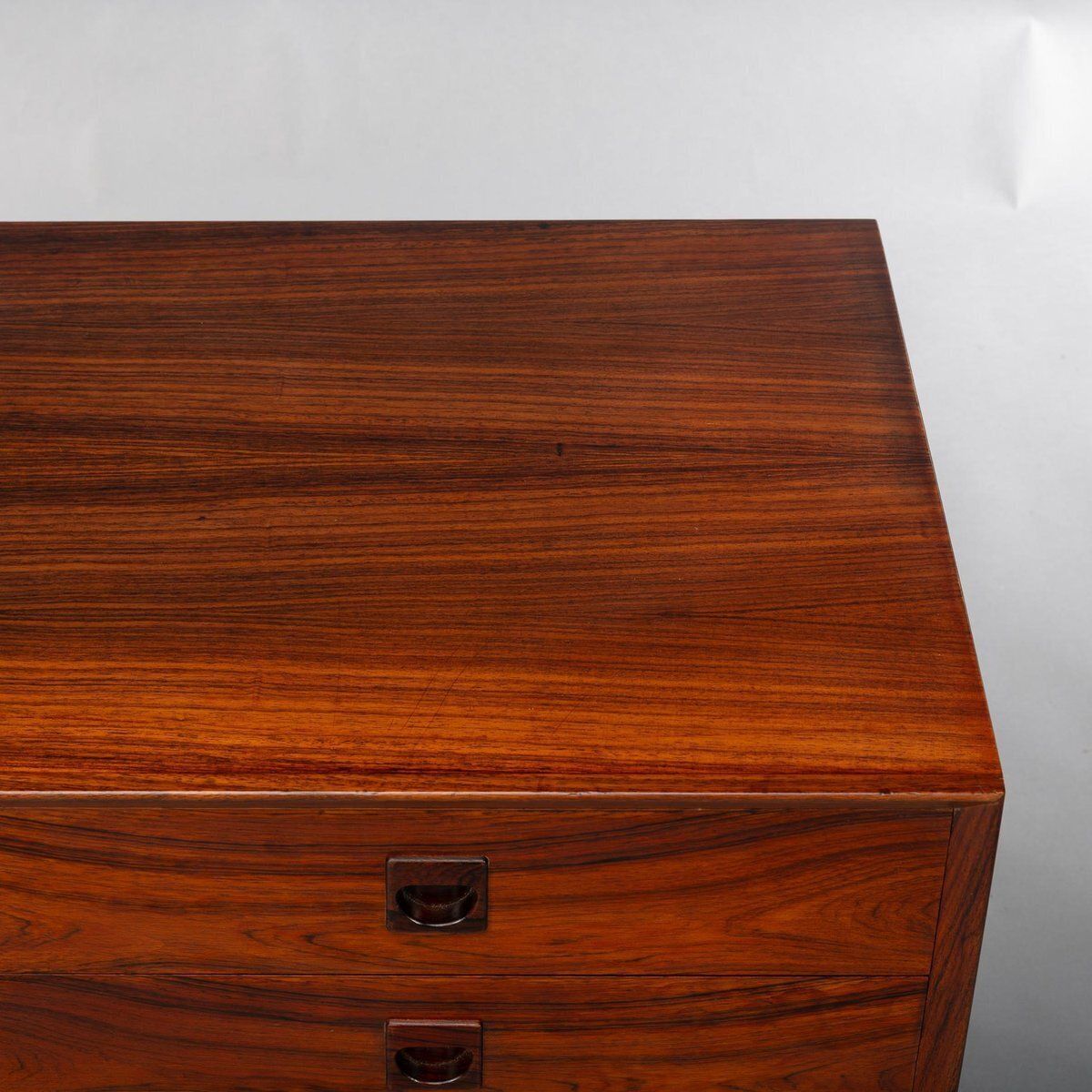 Furniture Low Mid Century Rosewood Chest Of Drawers Attributed To Brouer Møbelfabrik, 1960s photo