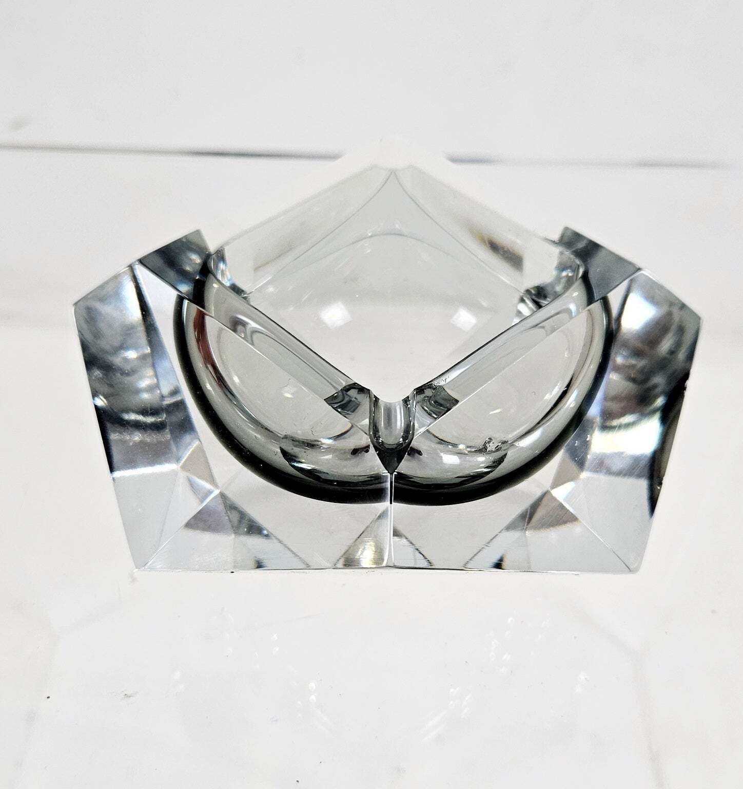 Mid Century Italian Murano Glass Bowl Flavio Poli For Seguso, 1960 photo Home Decor