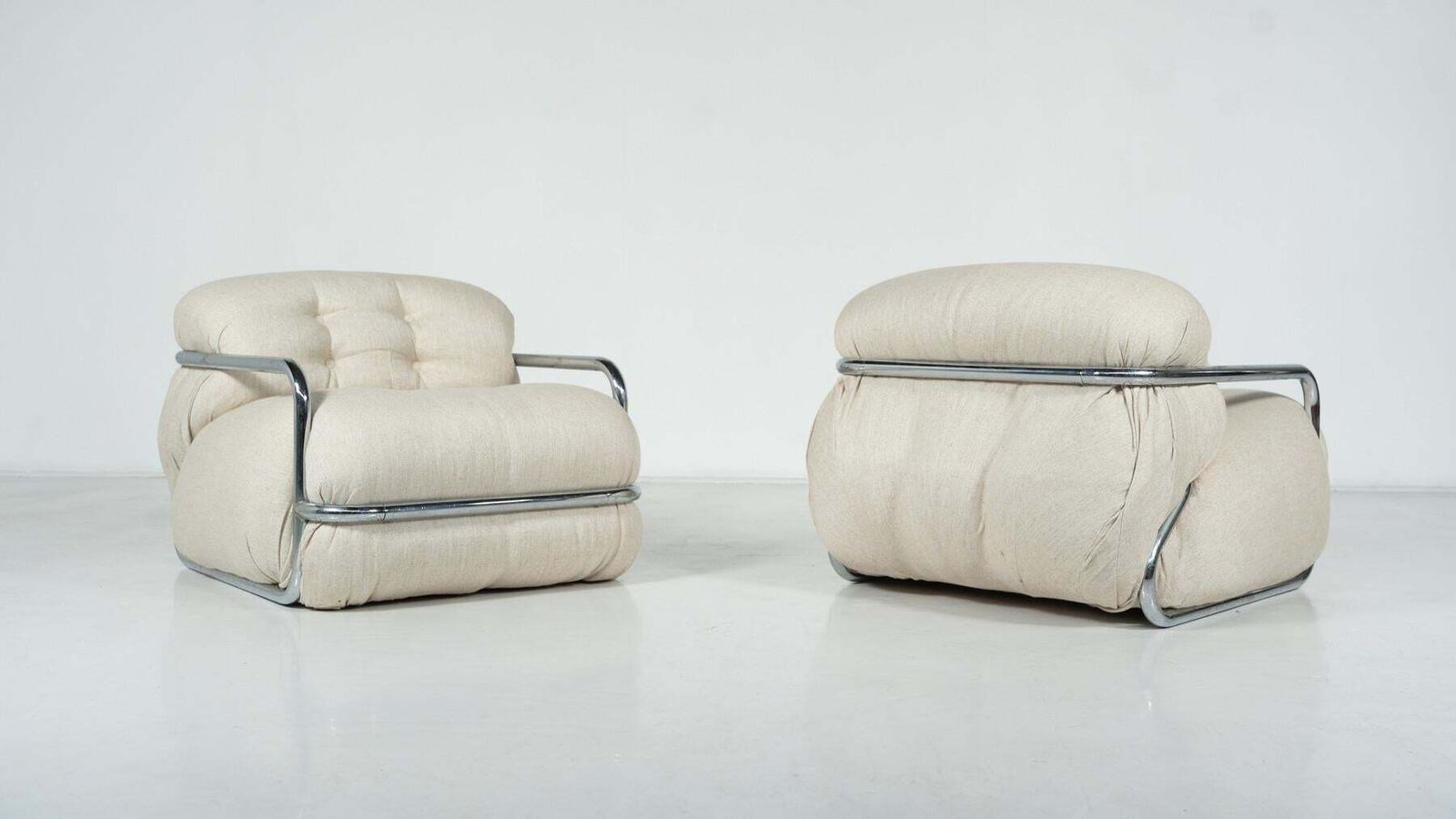Pair Of Armchairs By Mario Sabot, Italy, 1970s   New Upholstery photo 6046.0