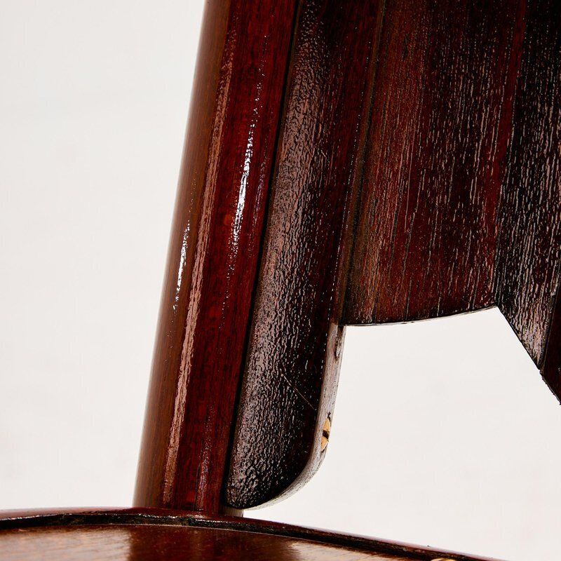 Beech Rocking Chair By Gustav Siegel For Jacob & Josef Kohn photo vintage