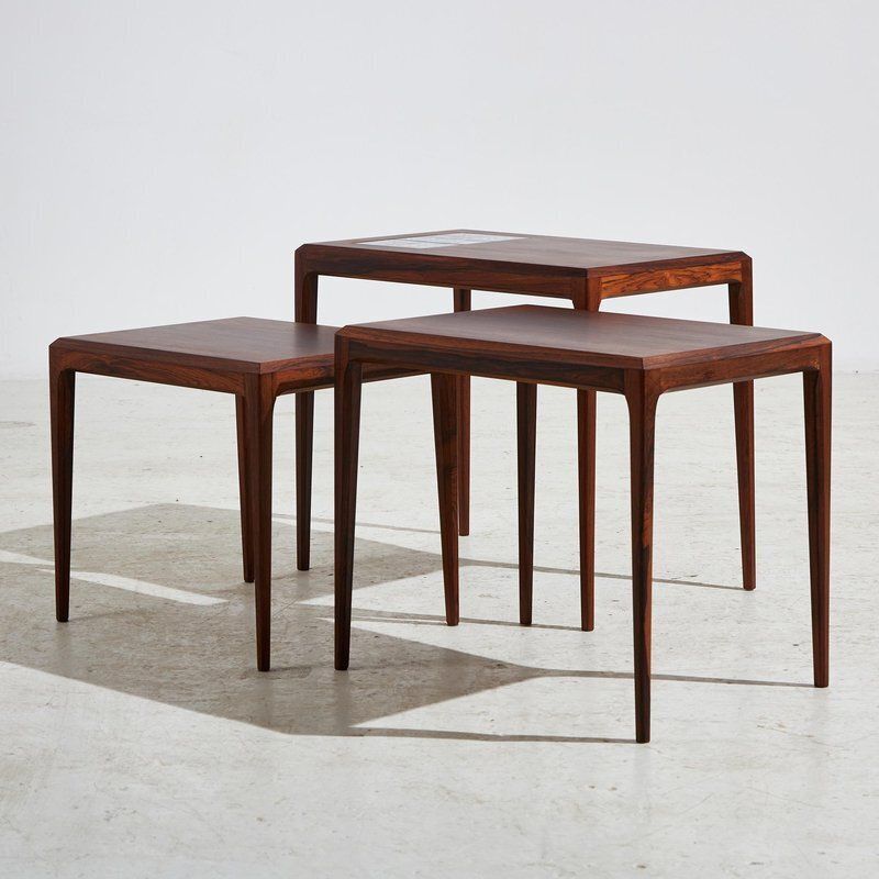 Rosewood Nesting Tables By Johannes Andersen For Cfc Silkeborg, 1960s, Set Of 3 photo 1170.0