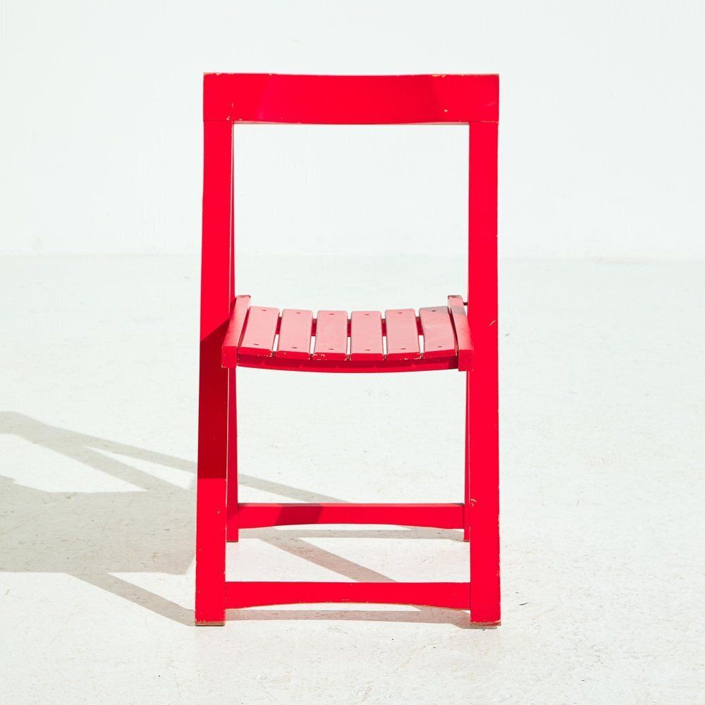 Set Of Beech Foldable Chairs By Aldo Jacober For Alberto Bazzani, 1960s photo 370.0