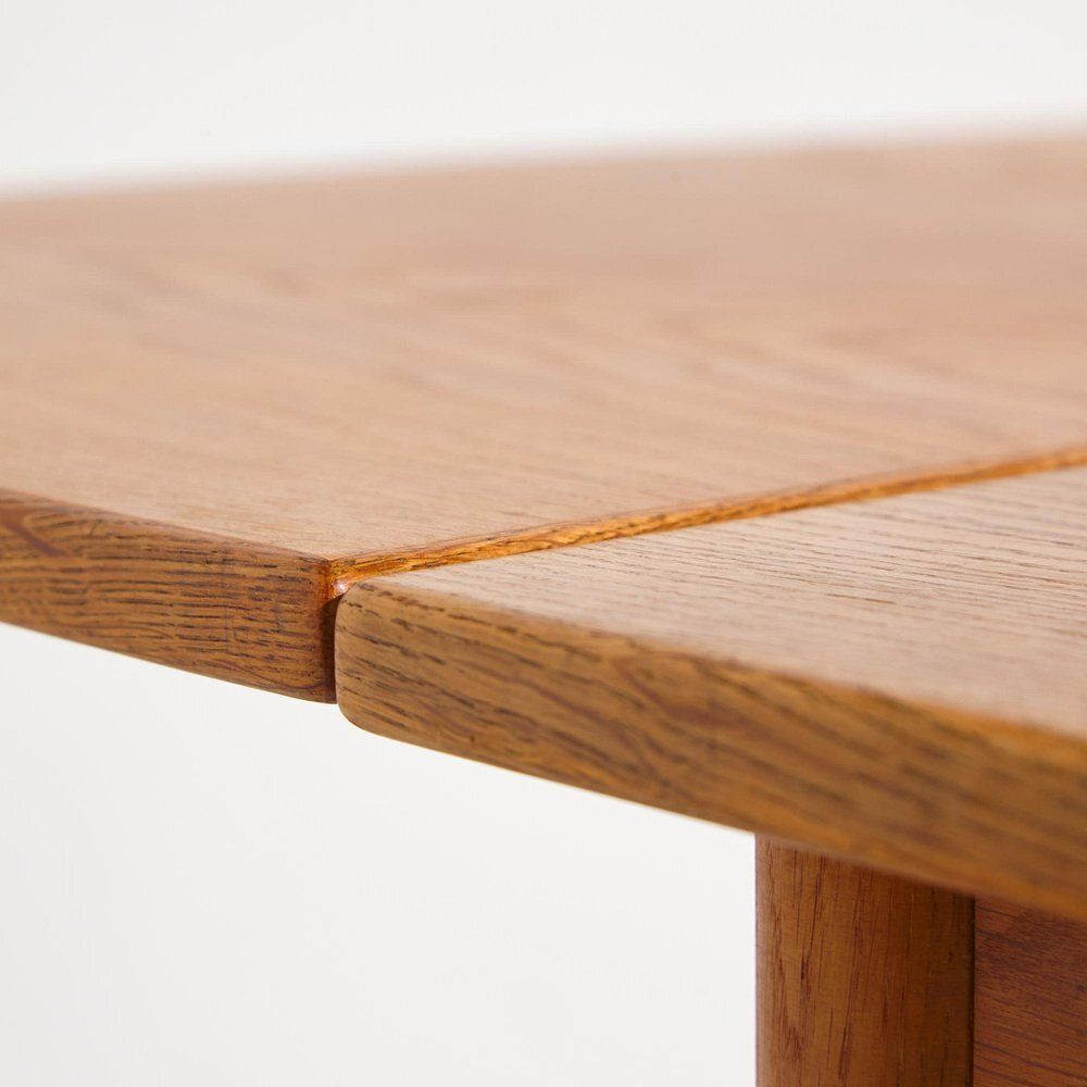 2120.0 Teak & Oak Dining Table By Poul M. Volther For Fdb, 1960s photo