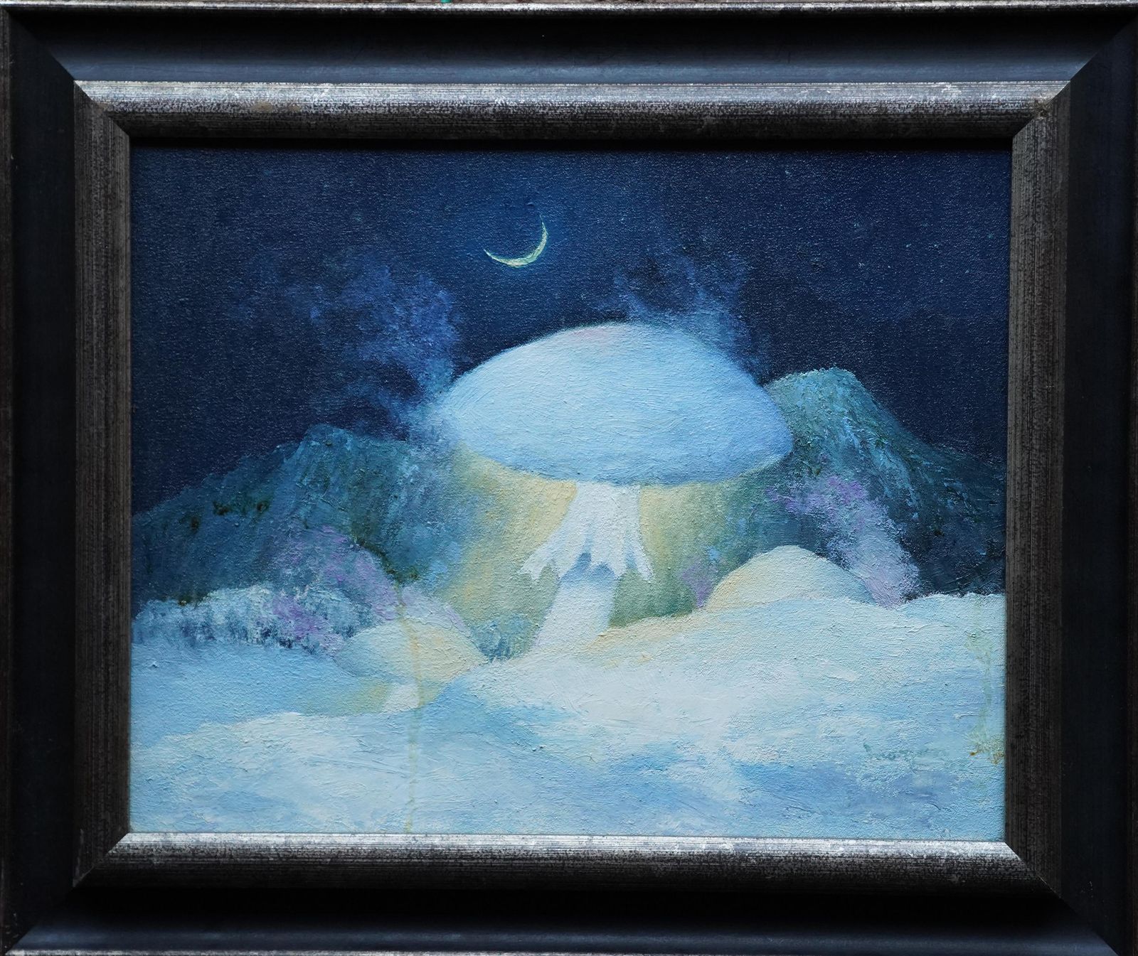 Glyn Morganmagic Mushroom In A Landscape   Welsh Post Impressionist Art Oil Painting2007