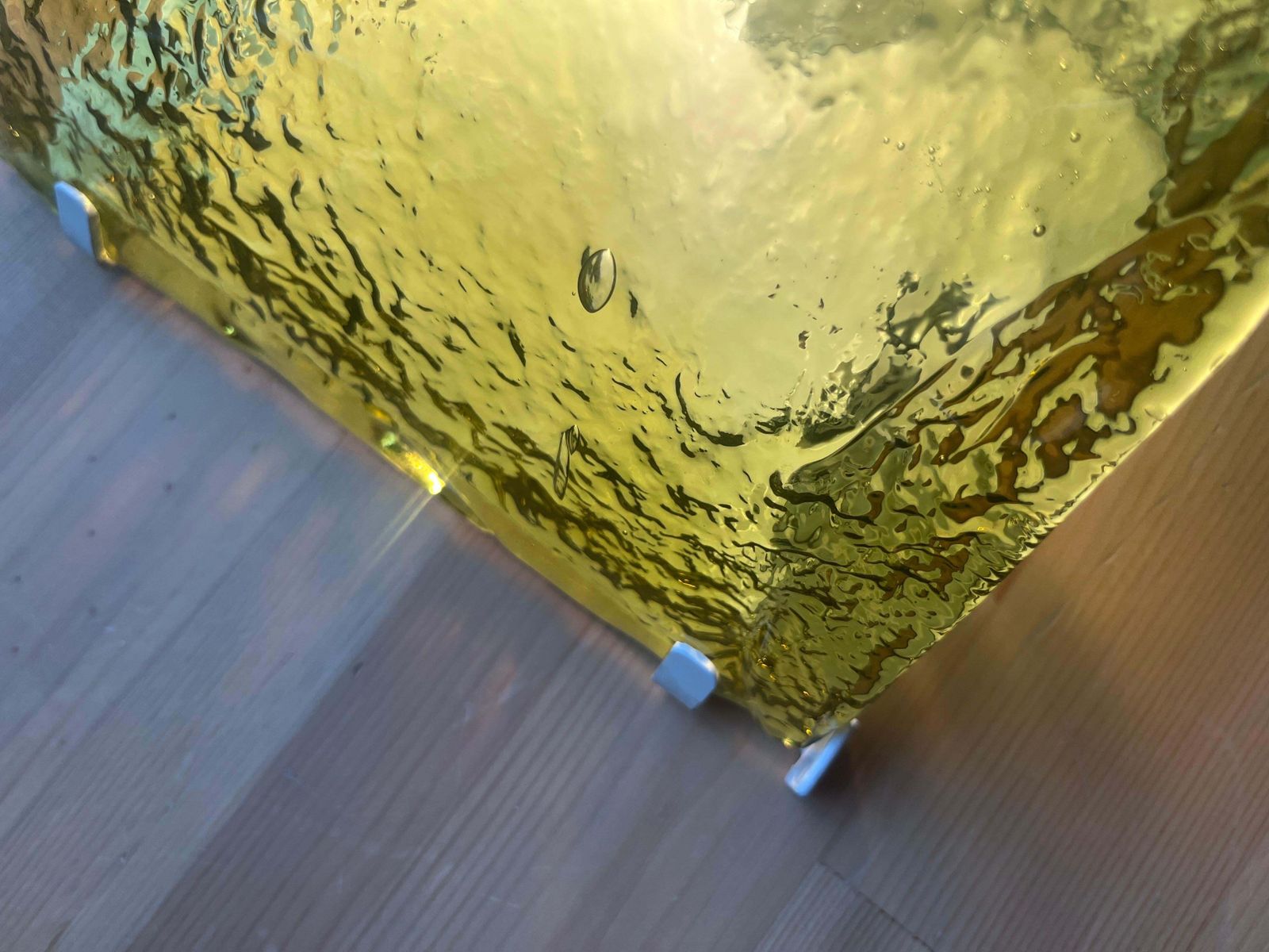 photo vintage Italian Yellow Murano Wall Sconce By Carlo Nason For Mazzega, 1970s
