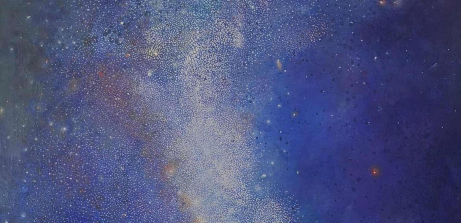 Barbara Hubertgalaxy 1. Contemporary Oil Abstract Landscape Painting, Polish Artist2025 photo Art