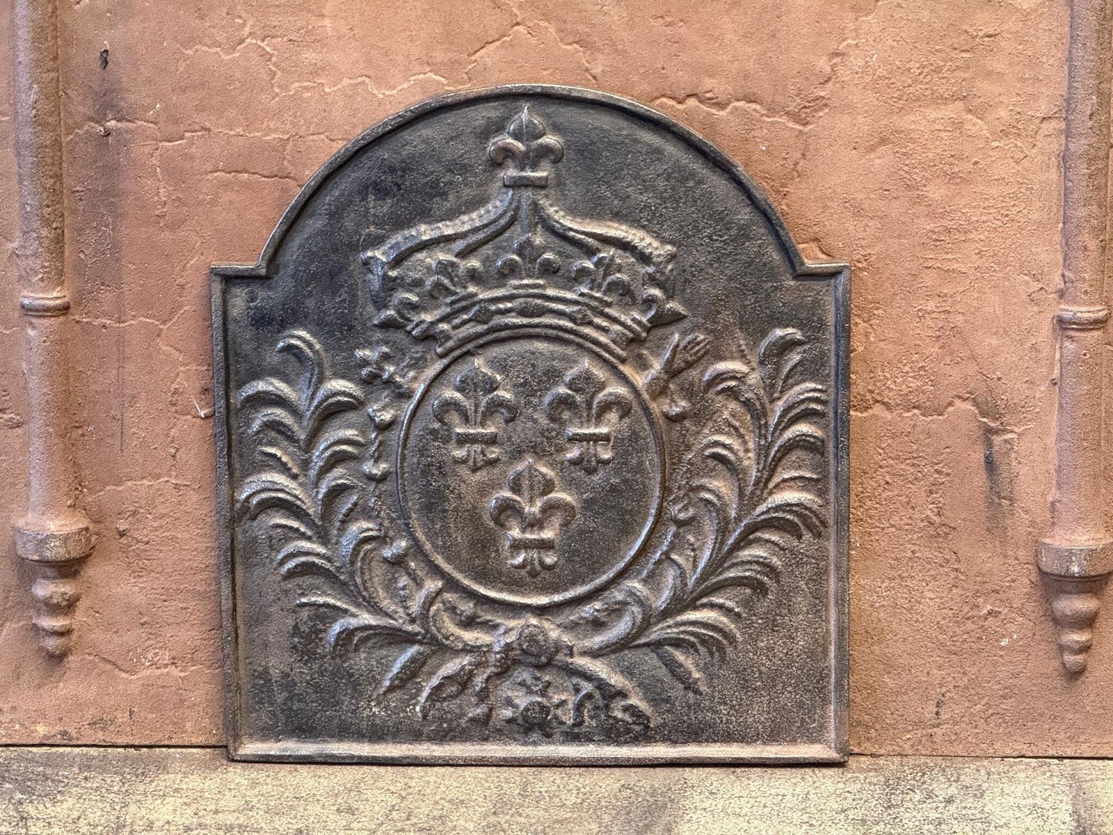 French Louis XV Style 'Arms Of France' Fireback / Backsplash photo 412.0