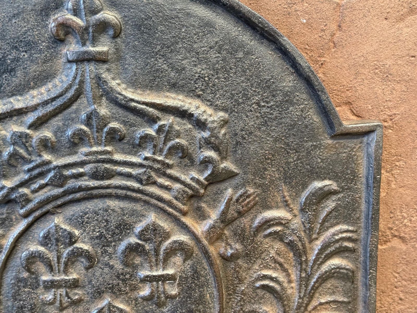 photo for sale French Louis XV Style 'Arms Of France' Fireback / Backsplash