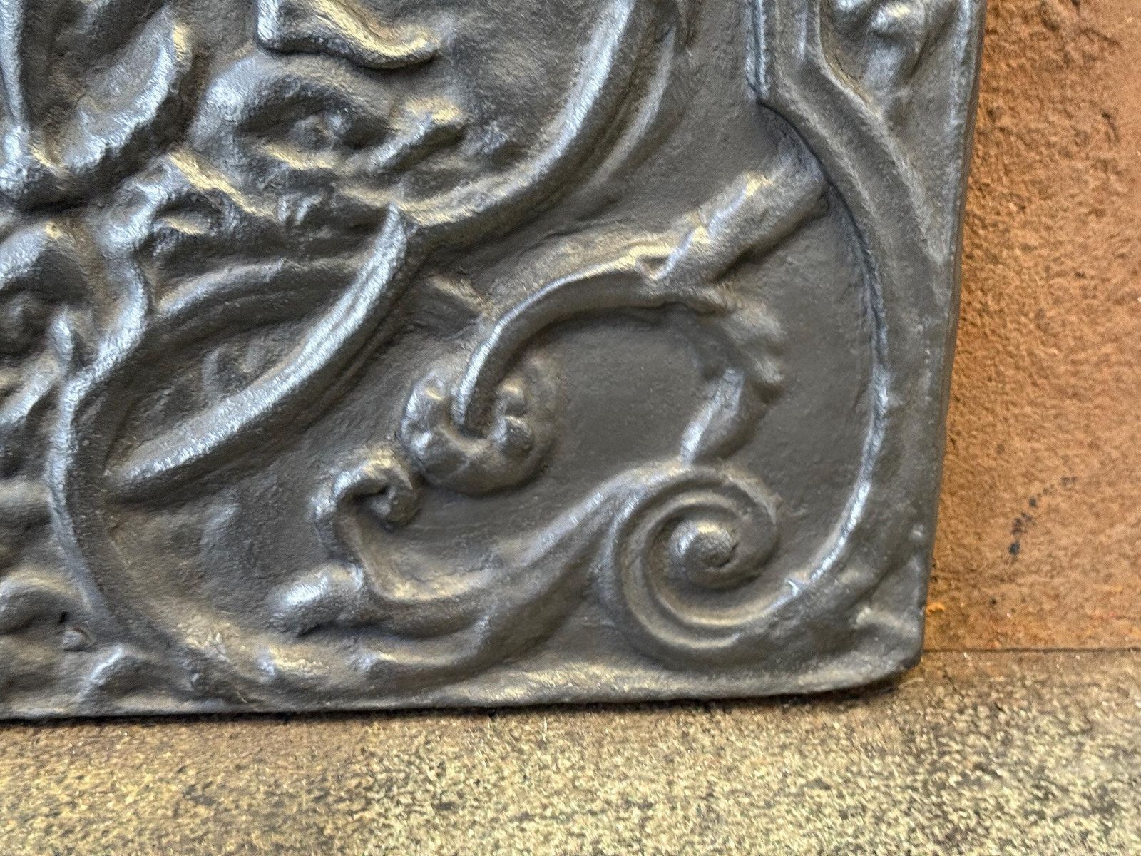 349.0 French 'Amphitrite' Fireback / Backsplash, 20th Century, Louis XV Style photo