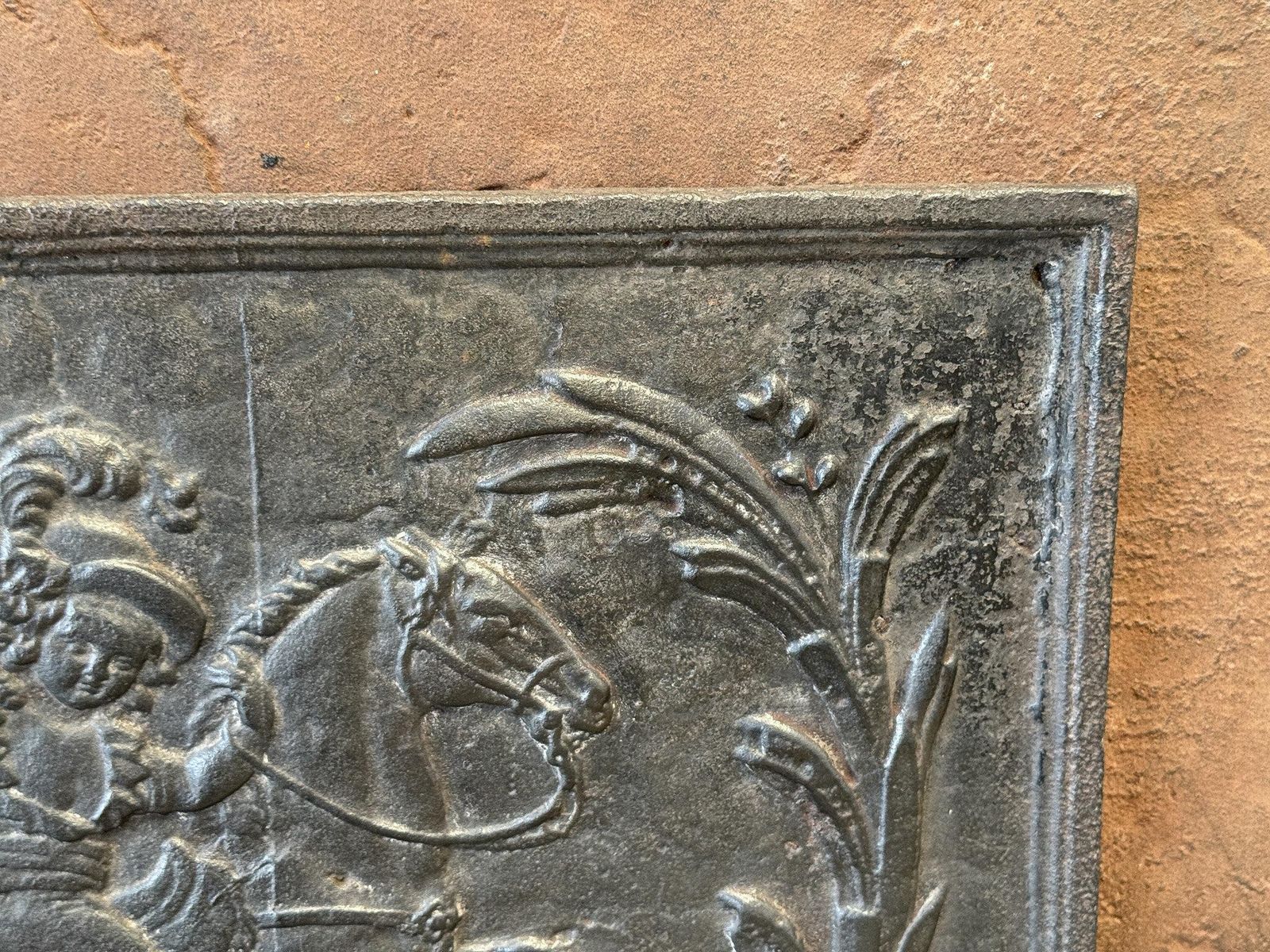 French Napoleon III Fireback / Backsplash, 19th Century Period photo Home Fixtures