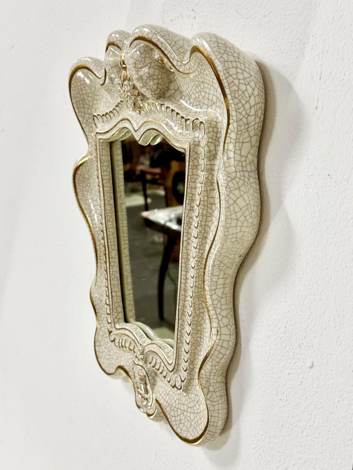 Rare Art Deco "Theater" Mirror By Gmundner Keramik photo 964.0