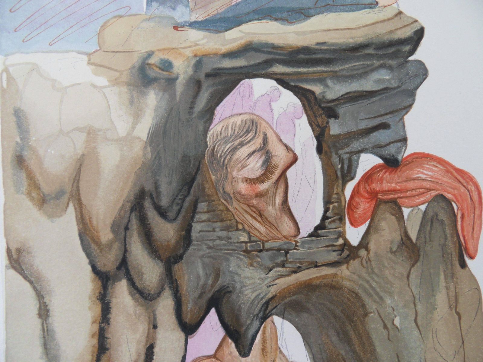 Salvador Dalí­Hell 22   The Liars    Original Woodcut 1963  (Field P 189 à 200)1963 photo for sale