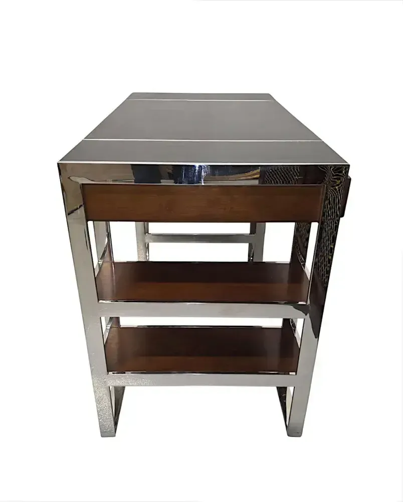 A Stunning Mid Century Design Leather Top Desk photo buy