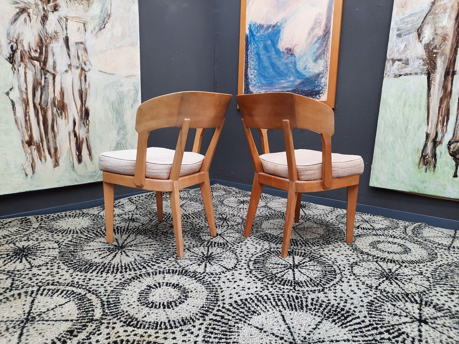 Anthroposophical K 1250 Chairs Made Of Birch Wood By Felix Kayser For Schiller Möbel, 1930s, Set Of 2 photo 2254.0