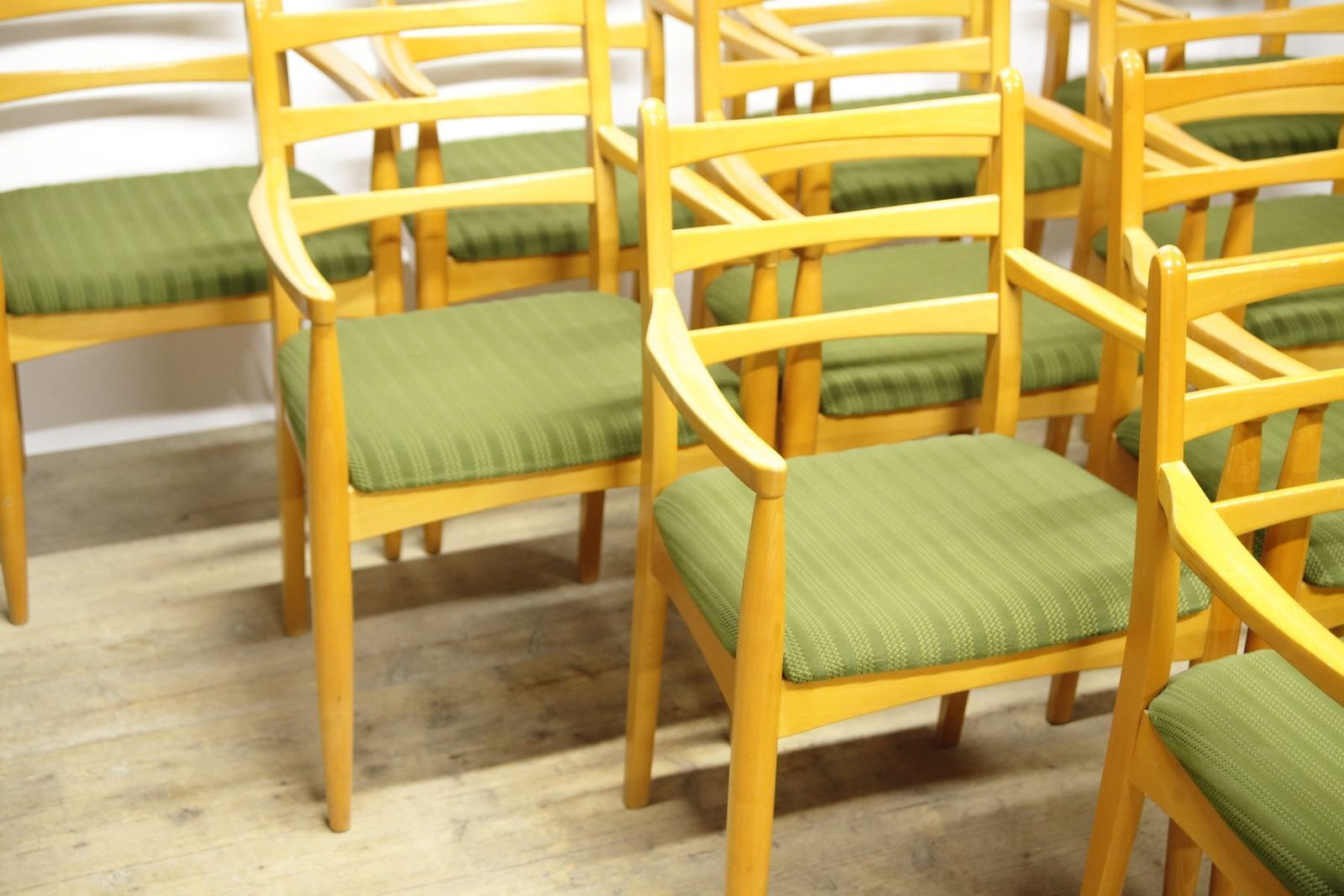 Mid Century Dining Armchairs, Former Czechoslovakia, 1970s, Set Of 10 photo vinterior
