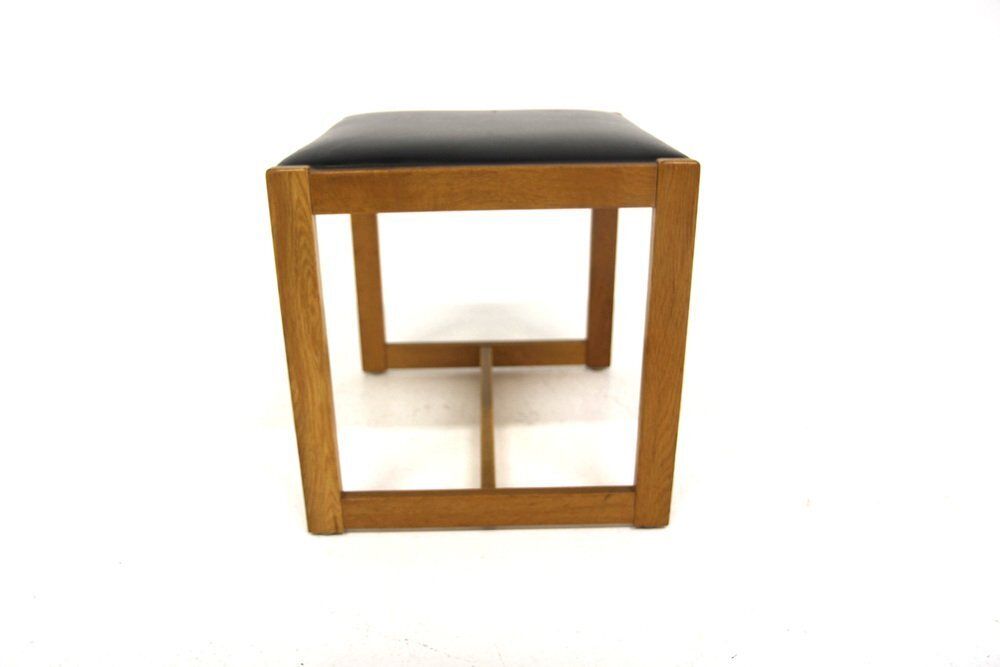 Scandinavian Oak Stool, 1950, 1950s photo Furniture