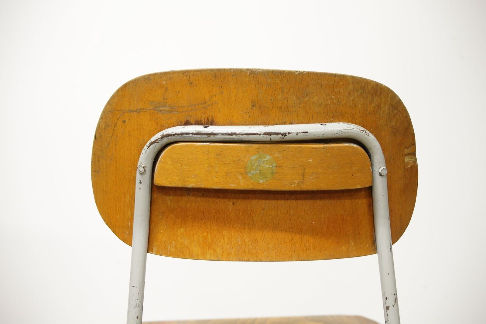 Vintage Industrial School Chairs, 1970s, Set Of 6 photo 346.0