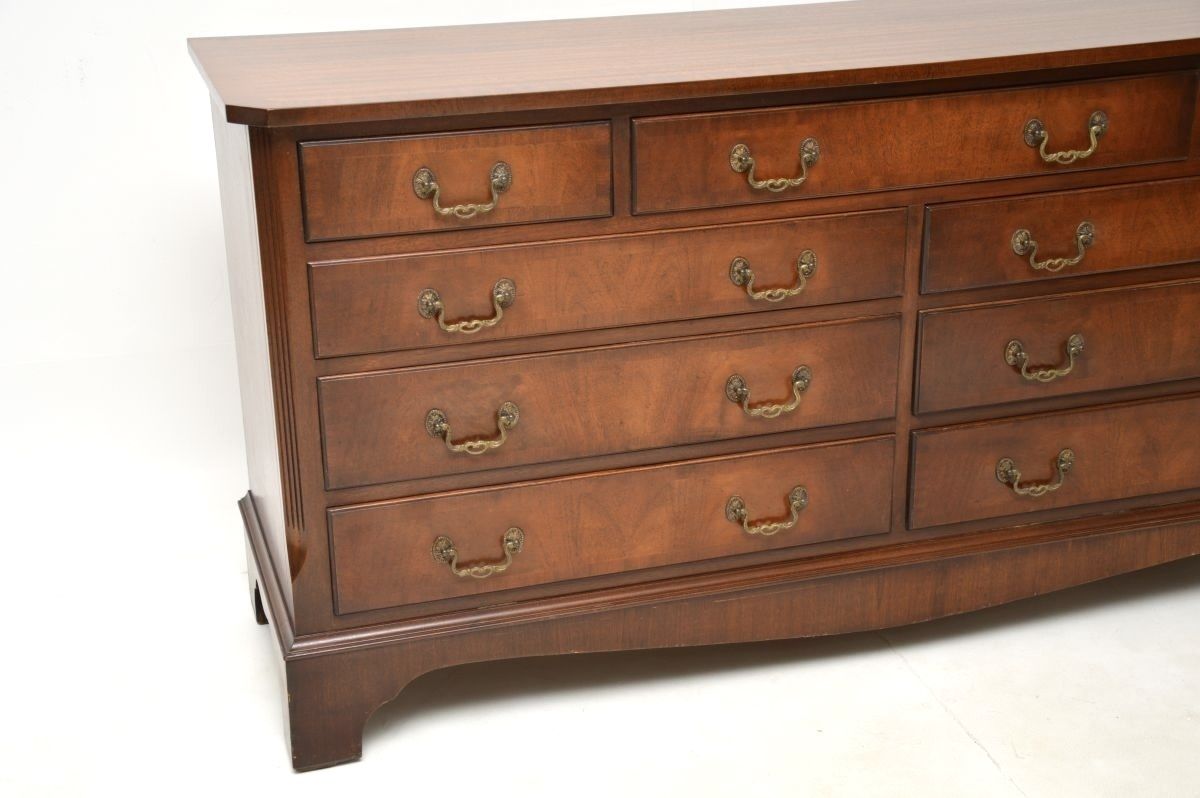 Antique Georgian Style Mahogany Chest Of Drawers / Sideboard photo for sale