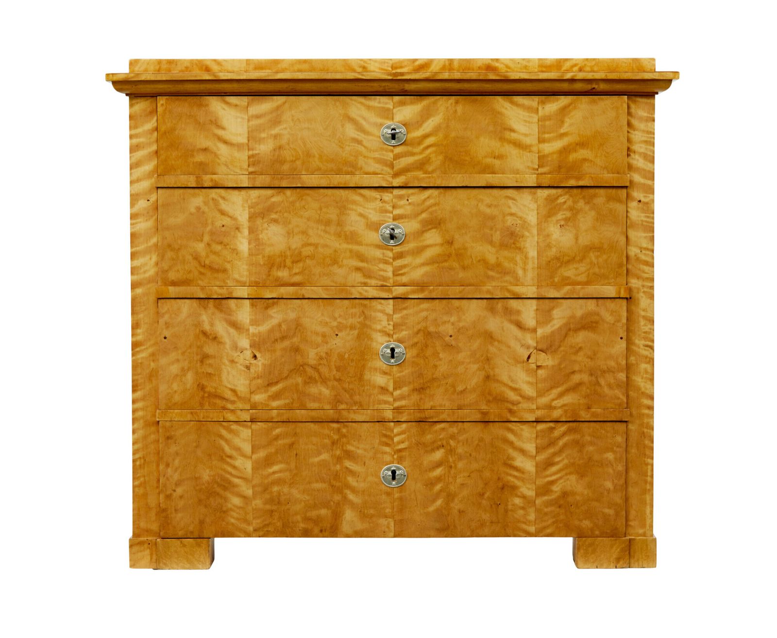 Furniture 19th Century Swedish Biedermeier Secretaire Chest Of Drawers photo