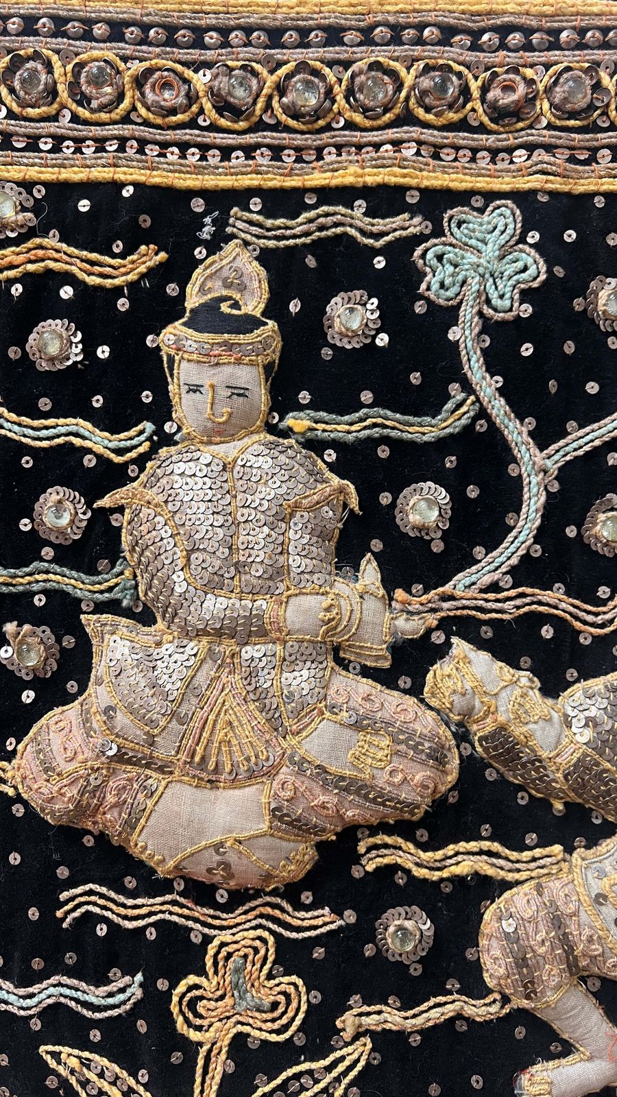 photo furniture Large Burmese Kalaga Tapestry, 1970s