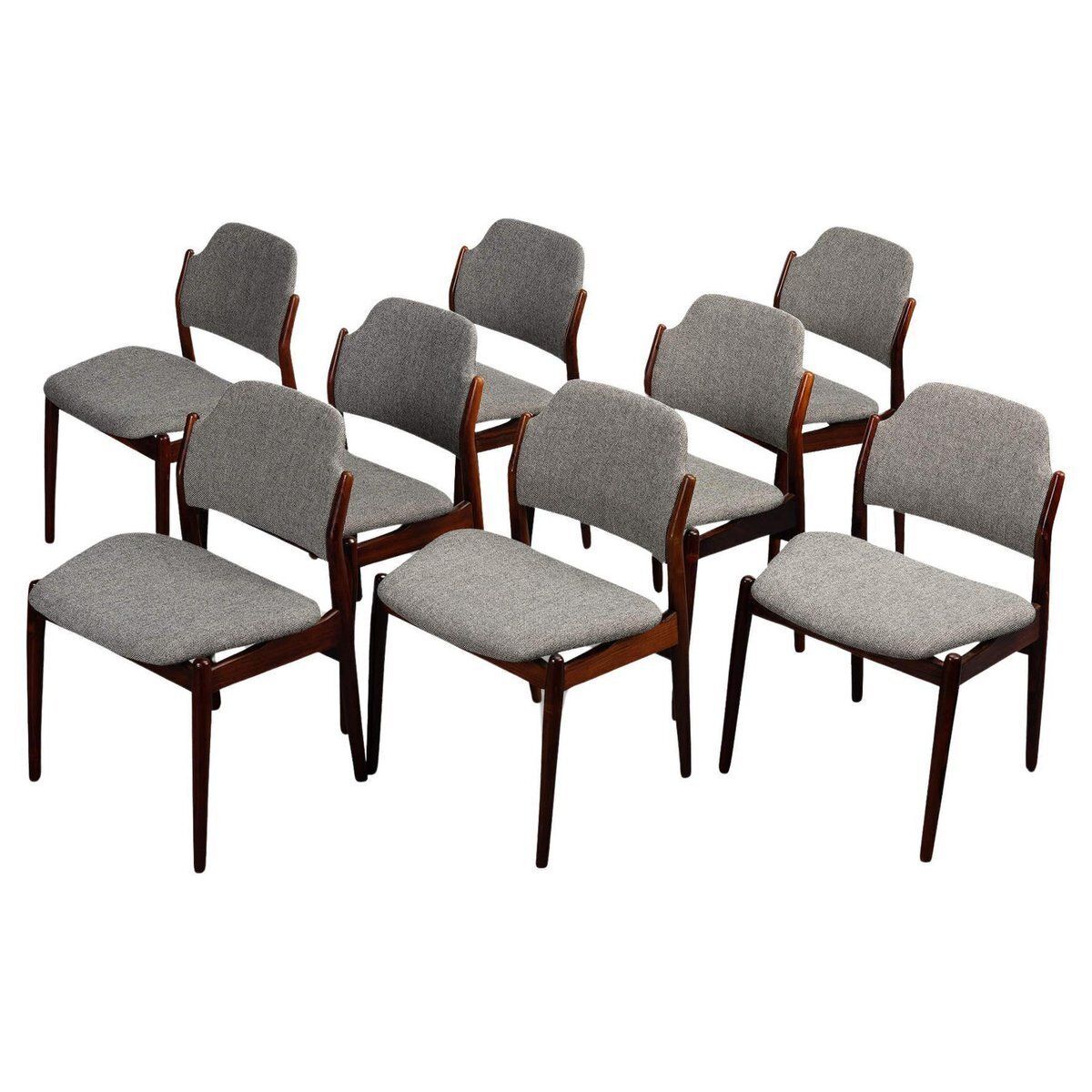 Rosewood No. 62 Dining Chairs Attributed To Arne Vodder For Sibast, 1960s, Set Of 8 photo furniture
