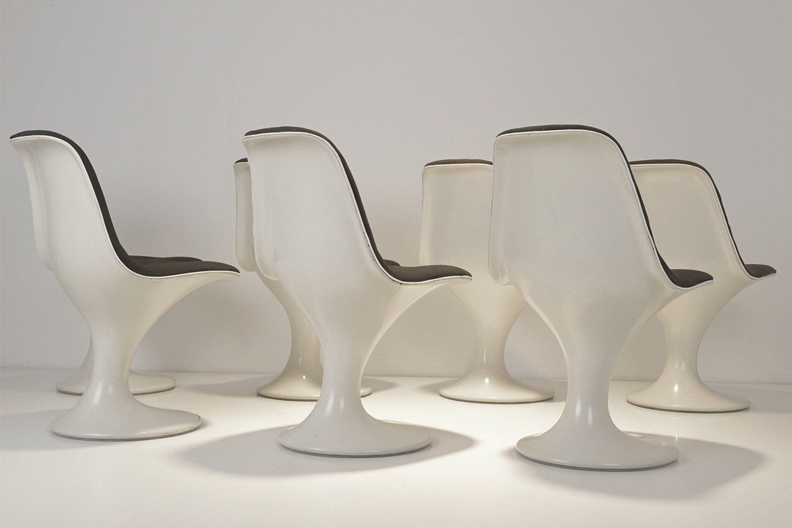 Swivel Orbit Chairs By Markus Farner And Walter Grunder For Vitra, 1965, Set Of 7 photo vinterior